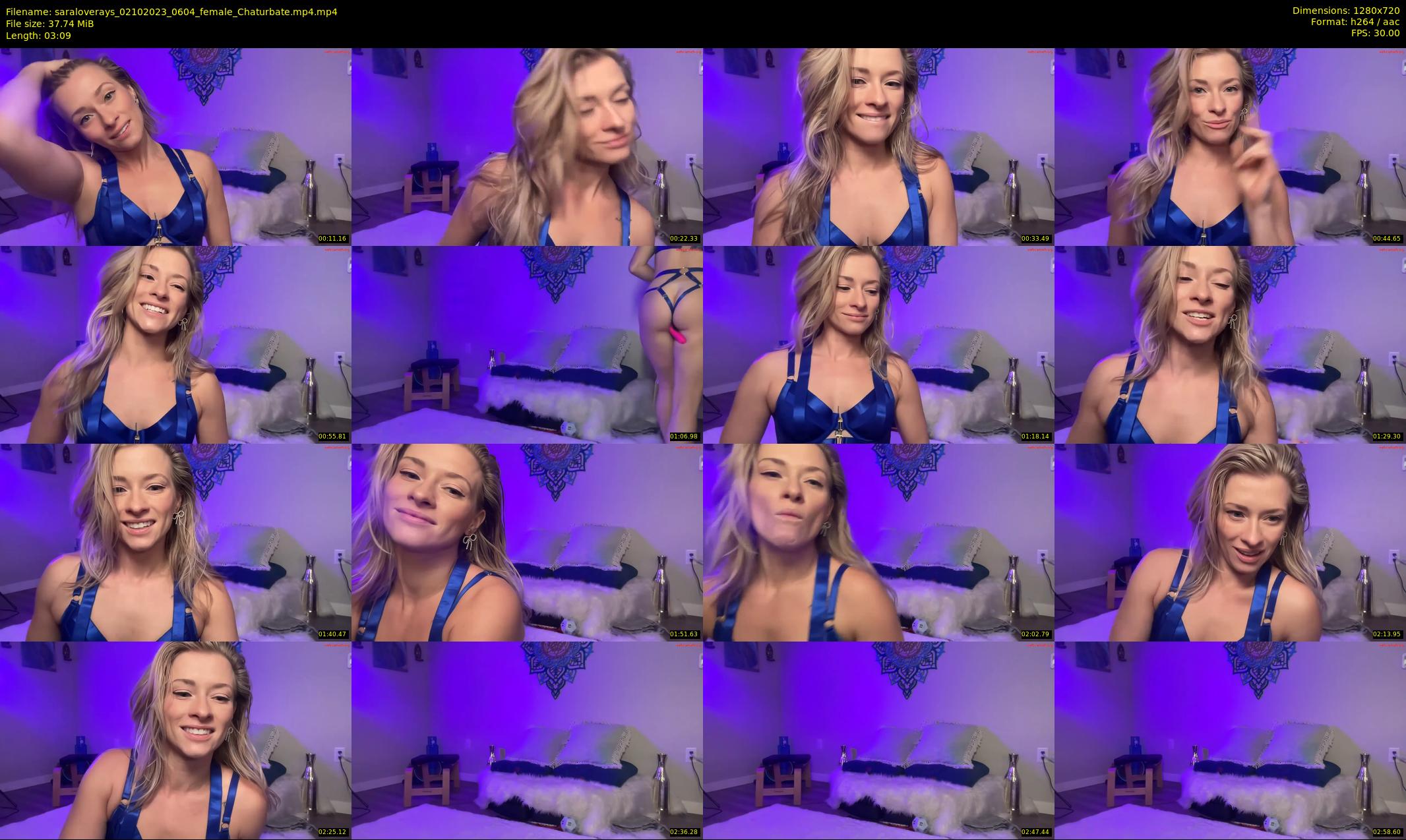saraloverays — 4 minute Chaturbate female cam show recording, 720p, Oct 2, 2023