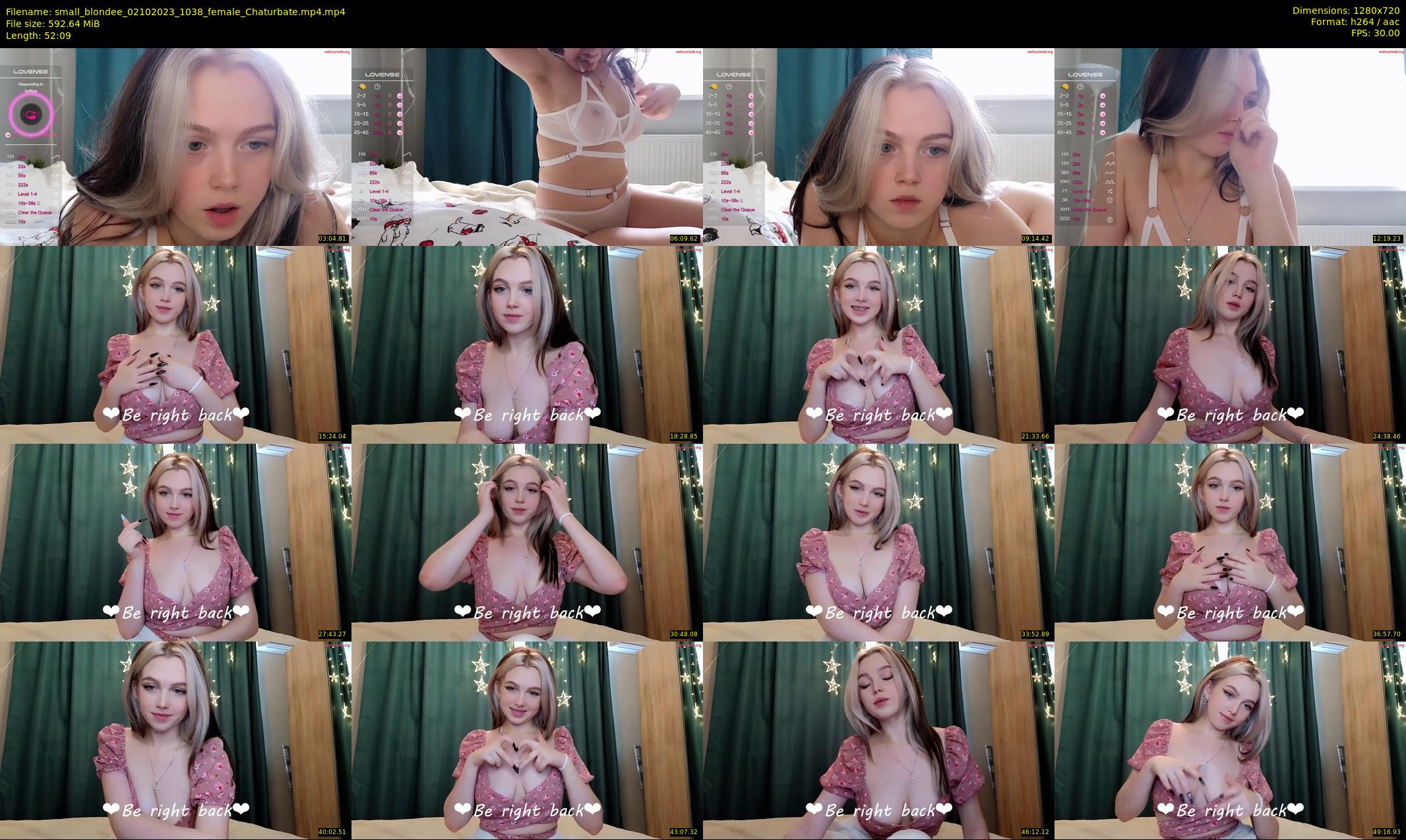 small_blondee — 53 minute Chaturbate female cam show recording, 720p, Oct 2, 2023