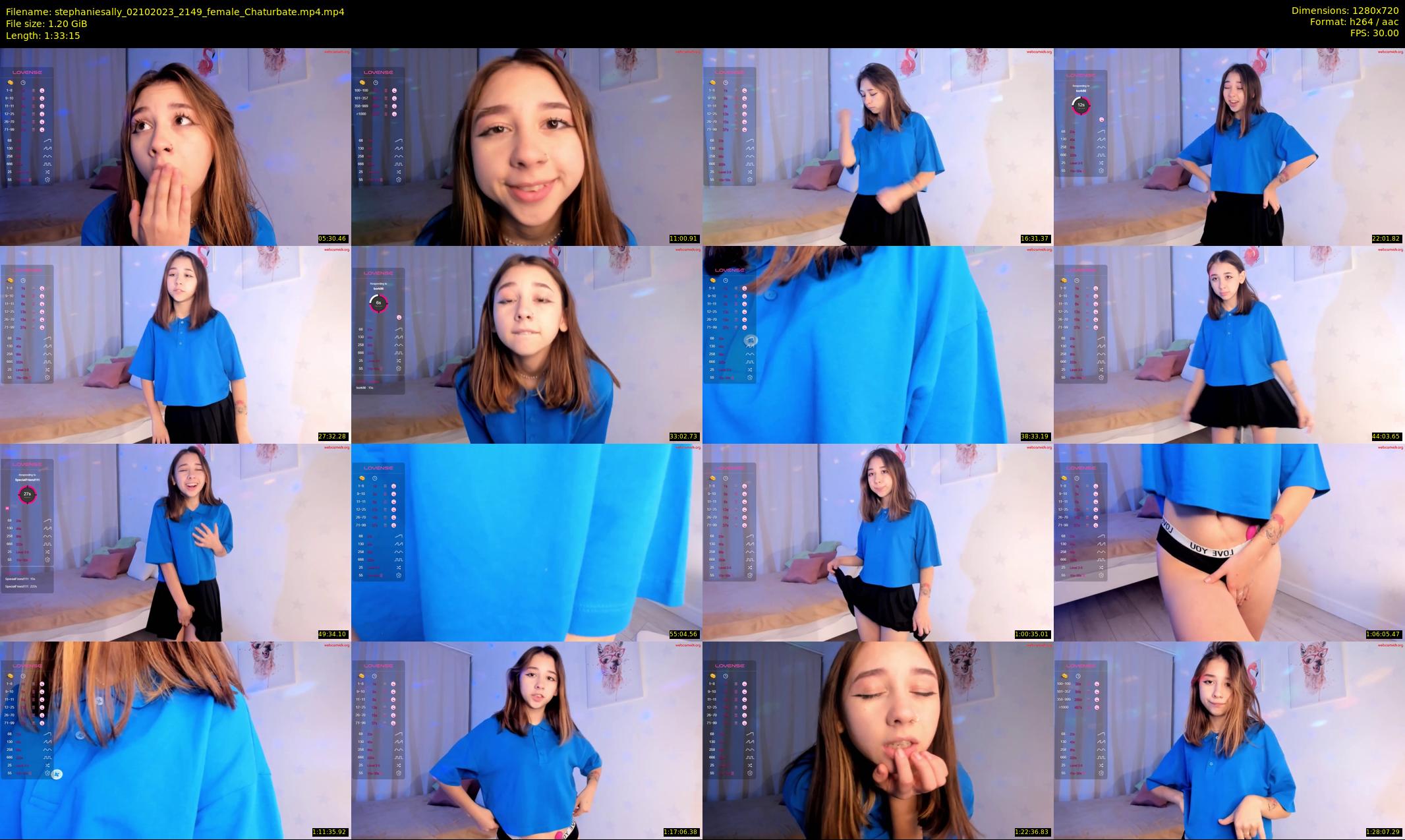 stephaniesally — 94 minute Chaturbate female cam show recording, 720p, Oct 2, 2023