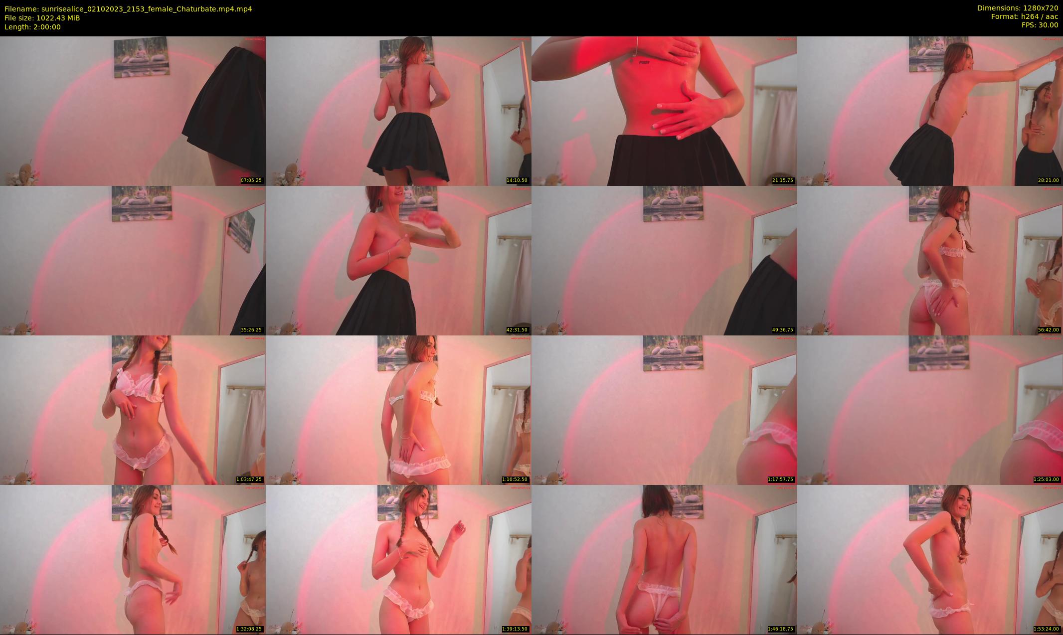 sunrisealice — 120 minute Chaturbate female cam show recording, 720p, Oct 2, 2023