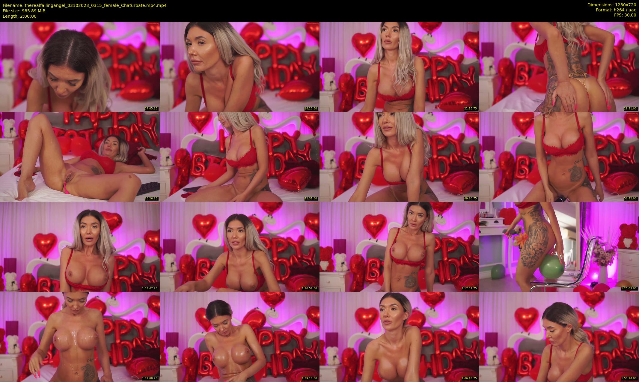 therealfallingangel — 120 minute Chaturbate female cam show recording, 720p, Oct 3, 2023