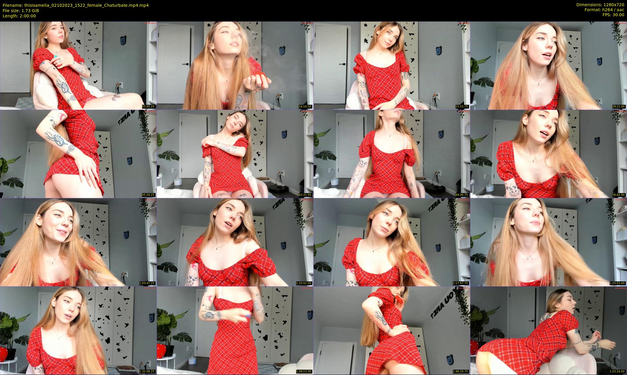 thisisamelia — 120 minute Chaturbate female cam show recording, 720p, Oct 2, 2023