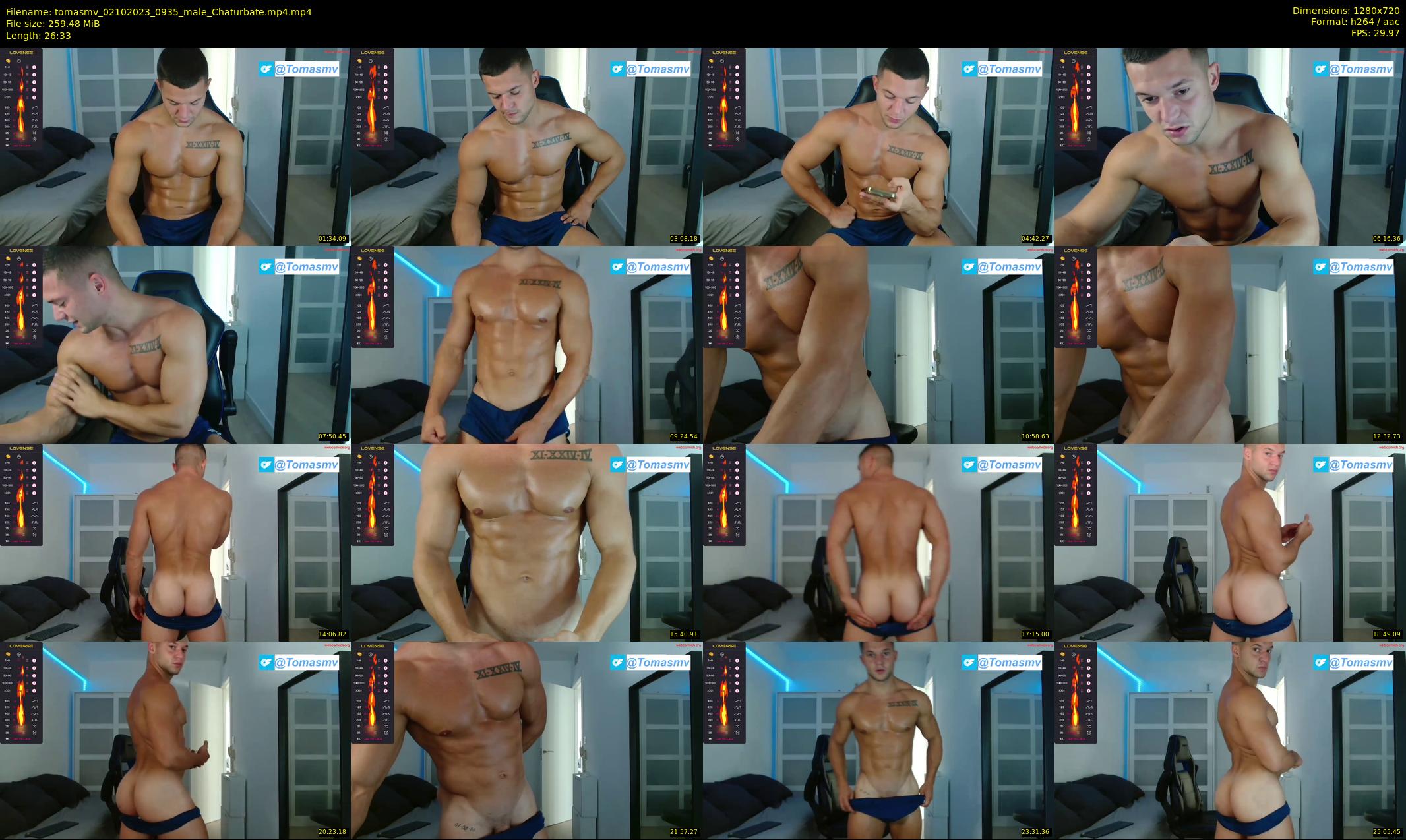 tomasmv — 27 minute Chaturbate male cam show recording, 720p, Oct 2, 2023