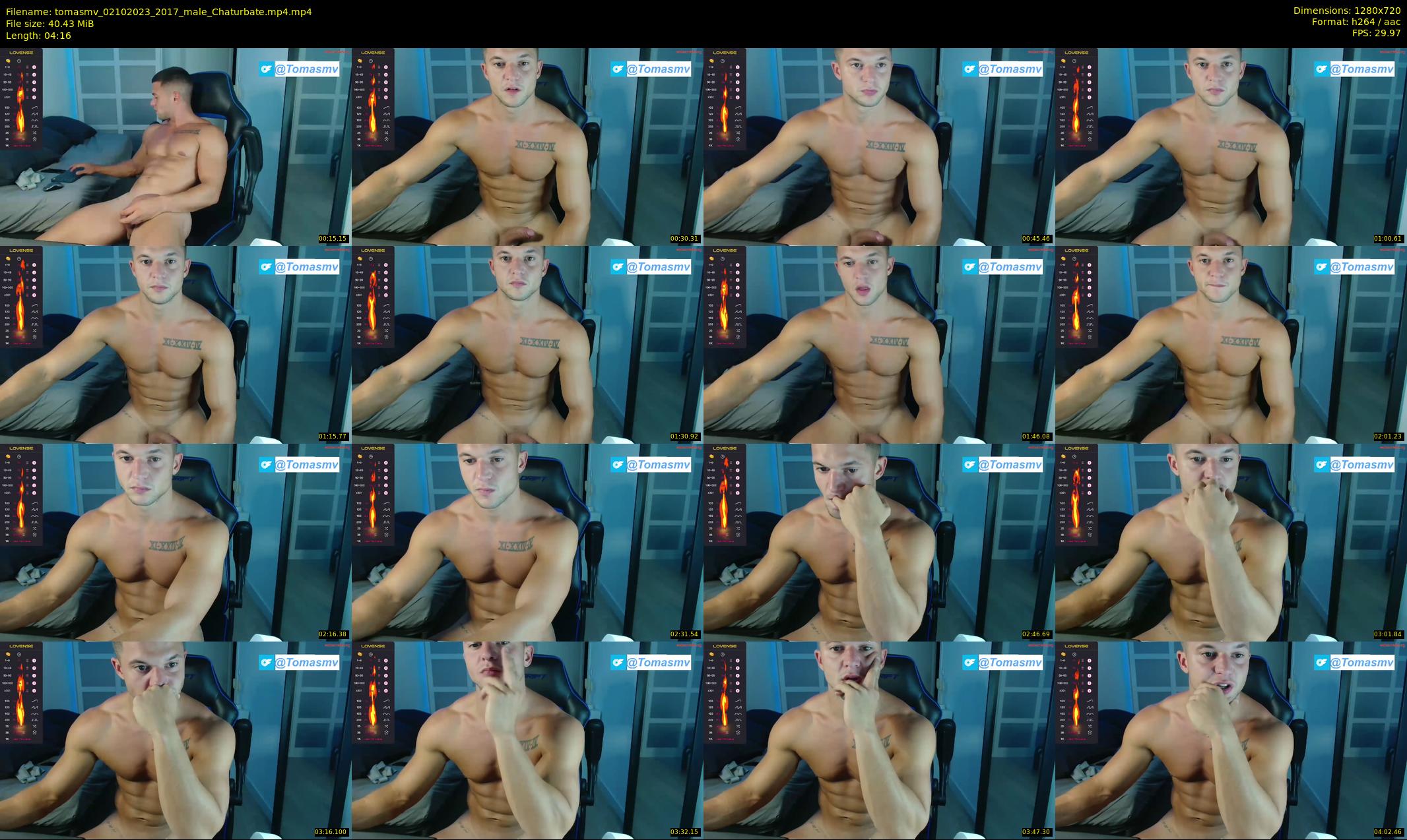 tomasmv — 5 minute Chaturbate male cam show recording, 720p, Oct 2, 2023