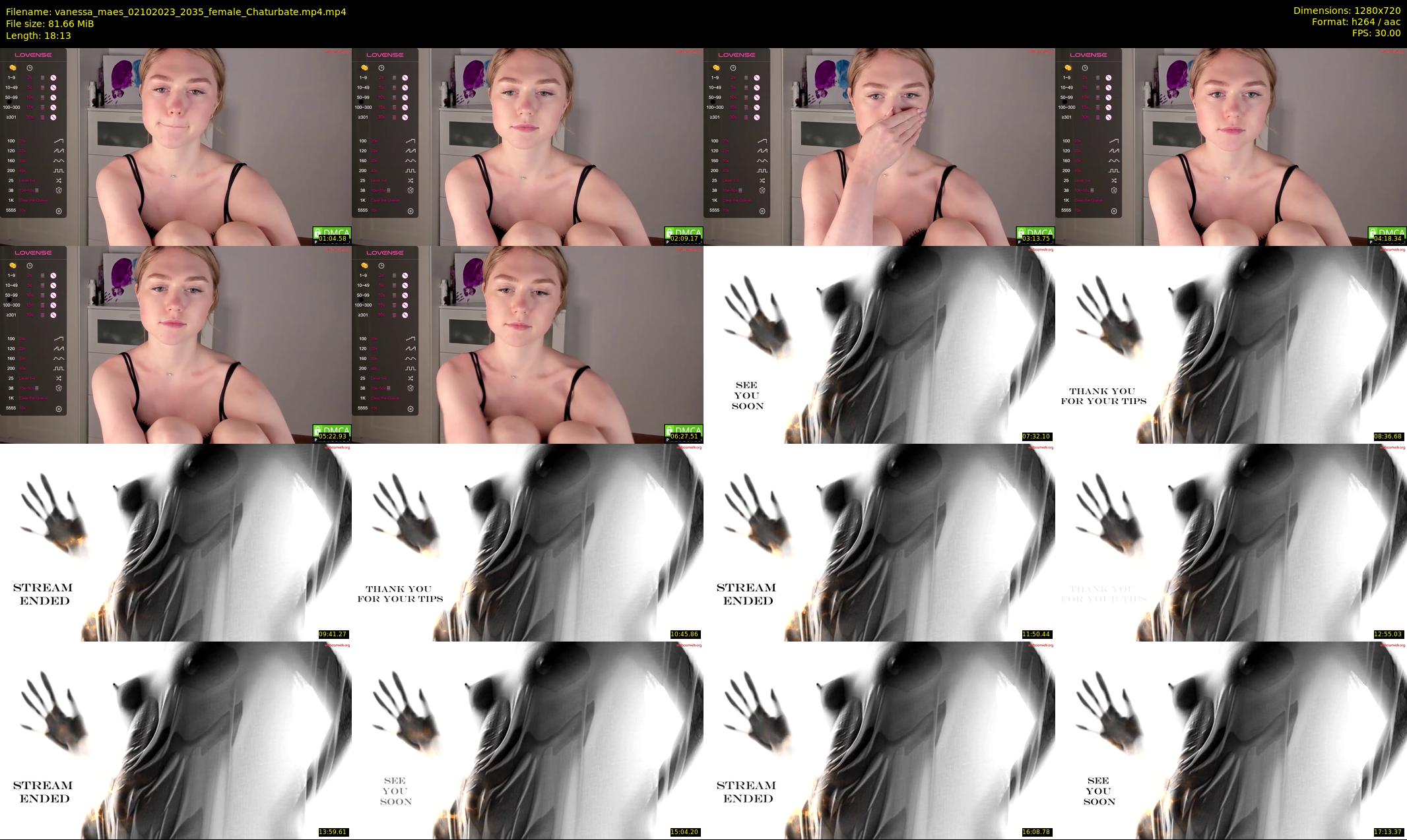 vanessa_maes — 19 minute Chaturbate female cam show recording, 720p, Oct 2, 2023