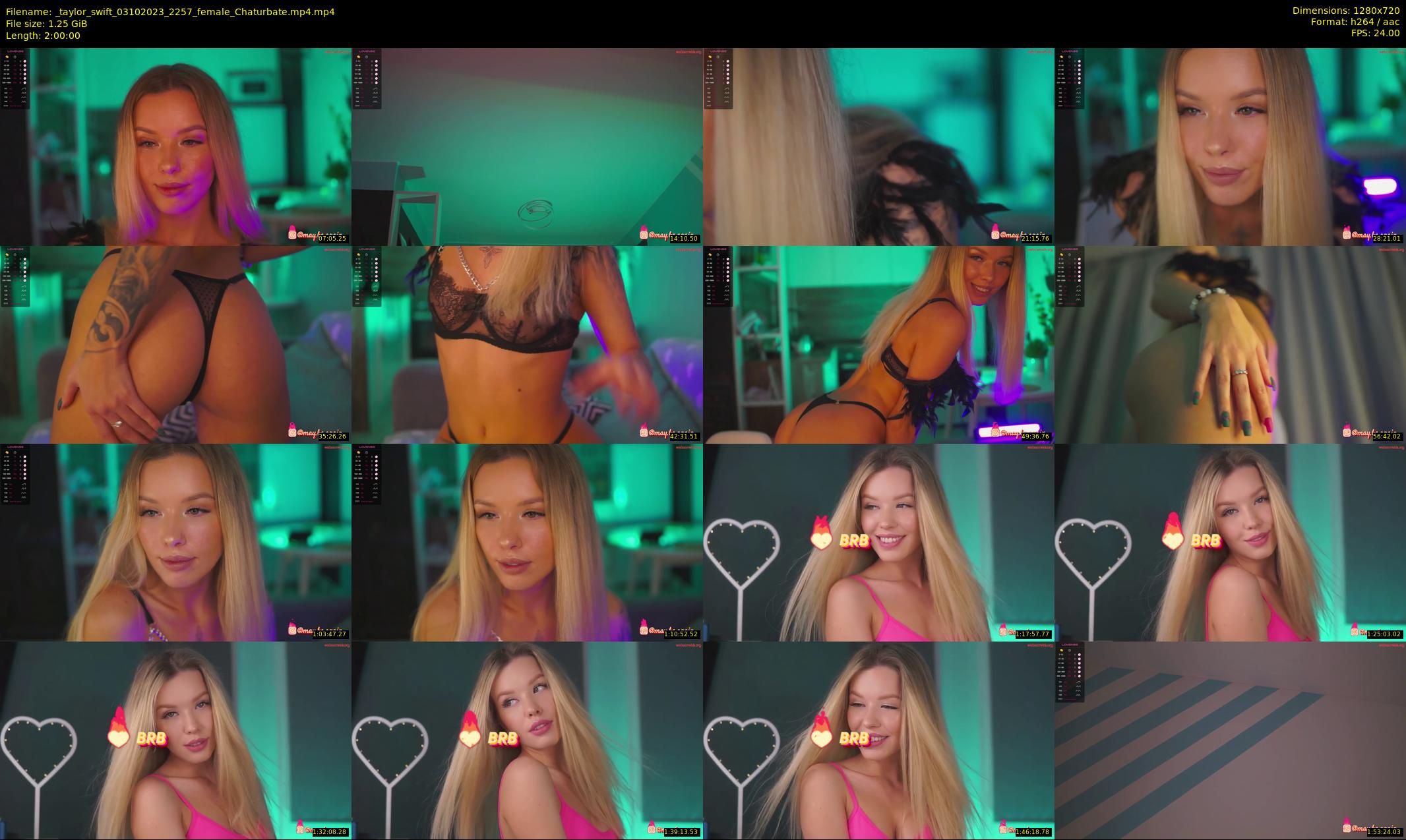 _taylor_swift — 120 minute Chaturbate female cam show recording, 720p, Oct 3, 2023
