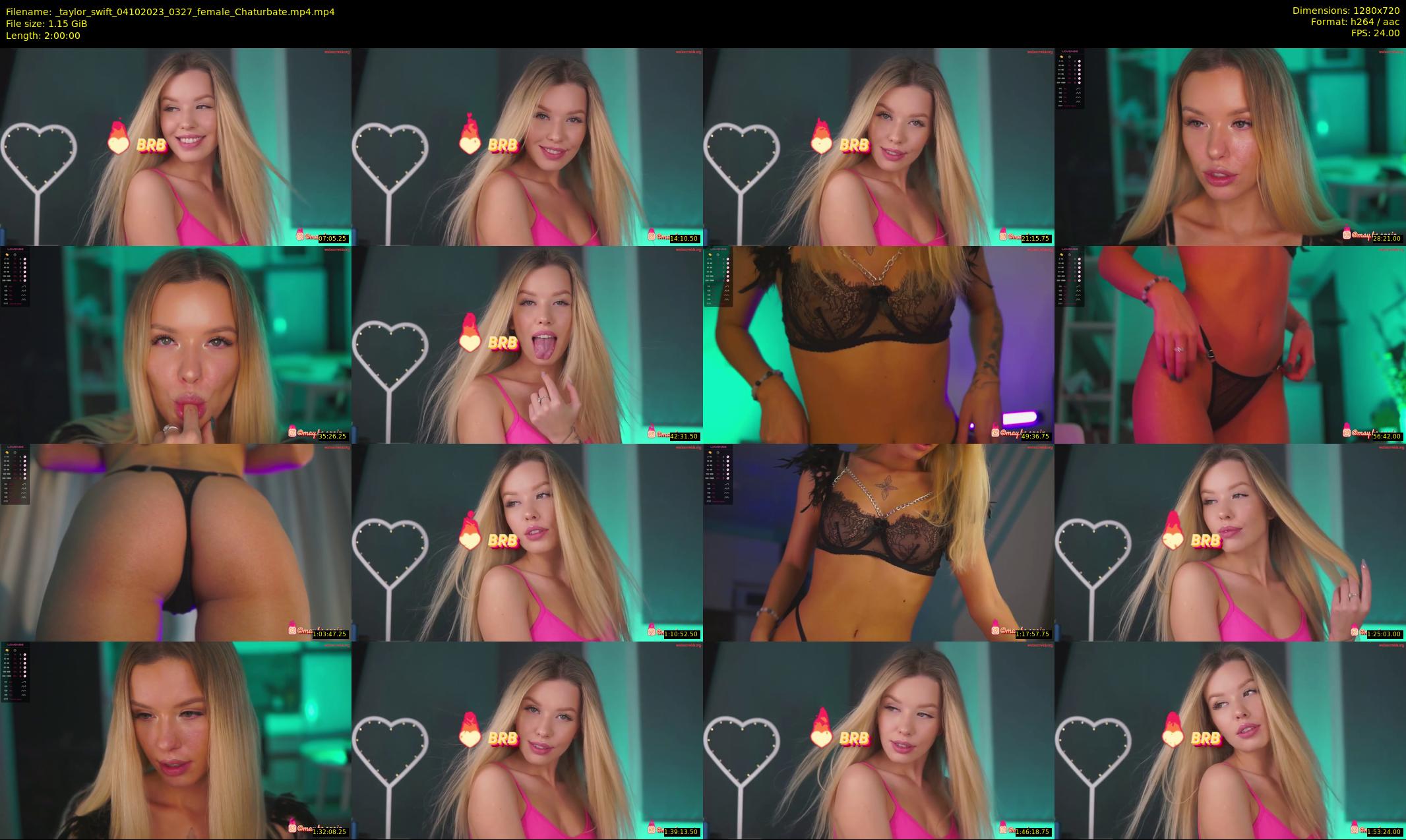 _taylor_swift — 120 minute Chaturbate female cam show recording, 720p, Oct 4, 2023