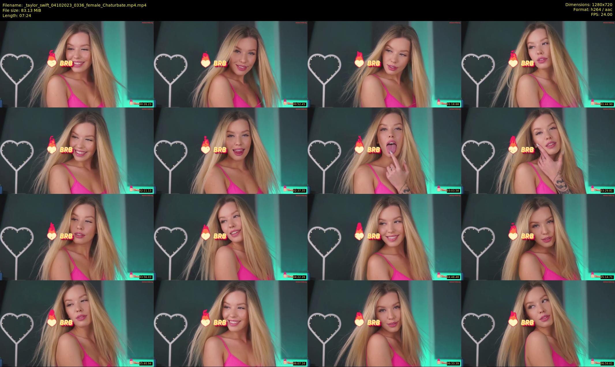 _taylor_swift — 8 minute Chaturbate female cam show recording, 720p, Oct 4, 2023