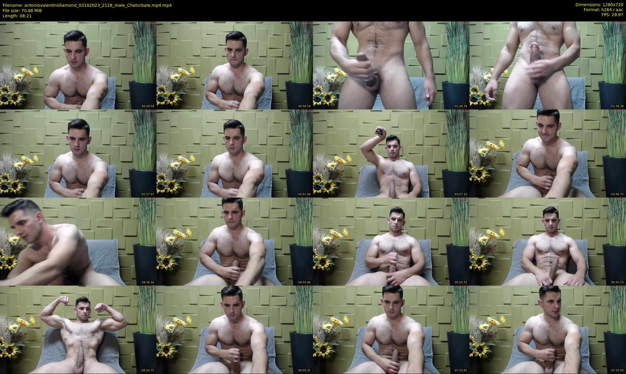 antoniovalentinidiamond — 9 minute Chaturbate male cam show recording, 720p, Oct 3, 2023