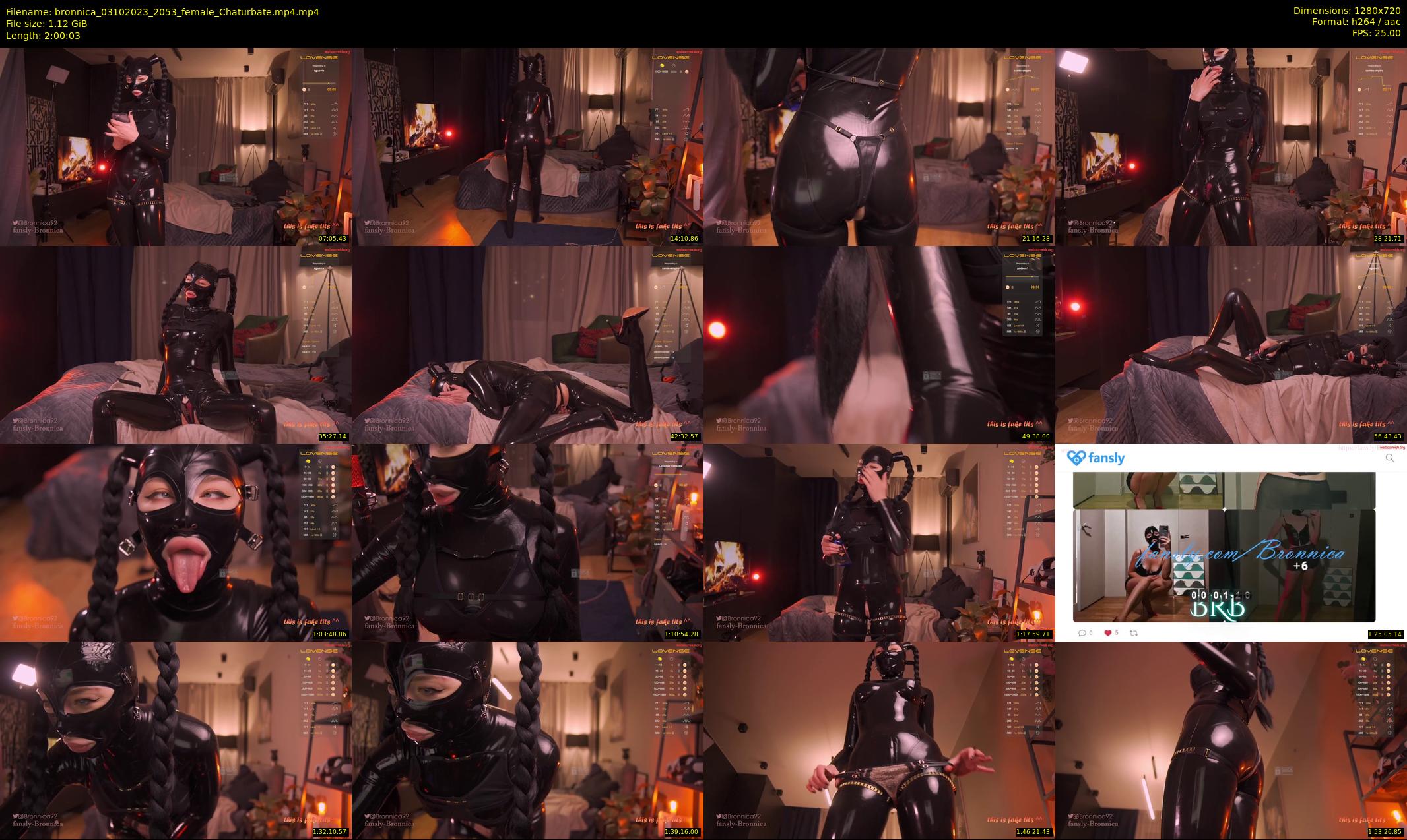bronnica — 121 minute Chaturbate female cam show recording, 720p, Oct 3, 2023