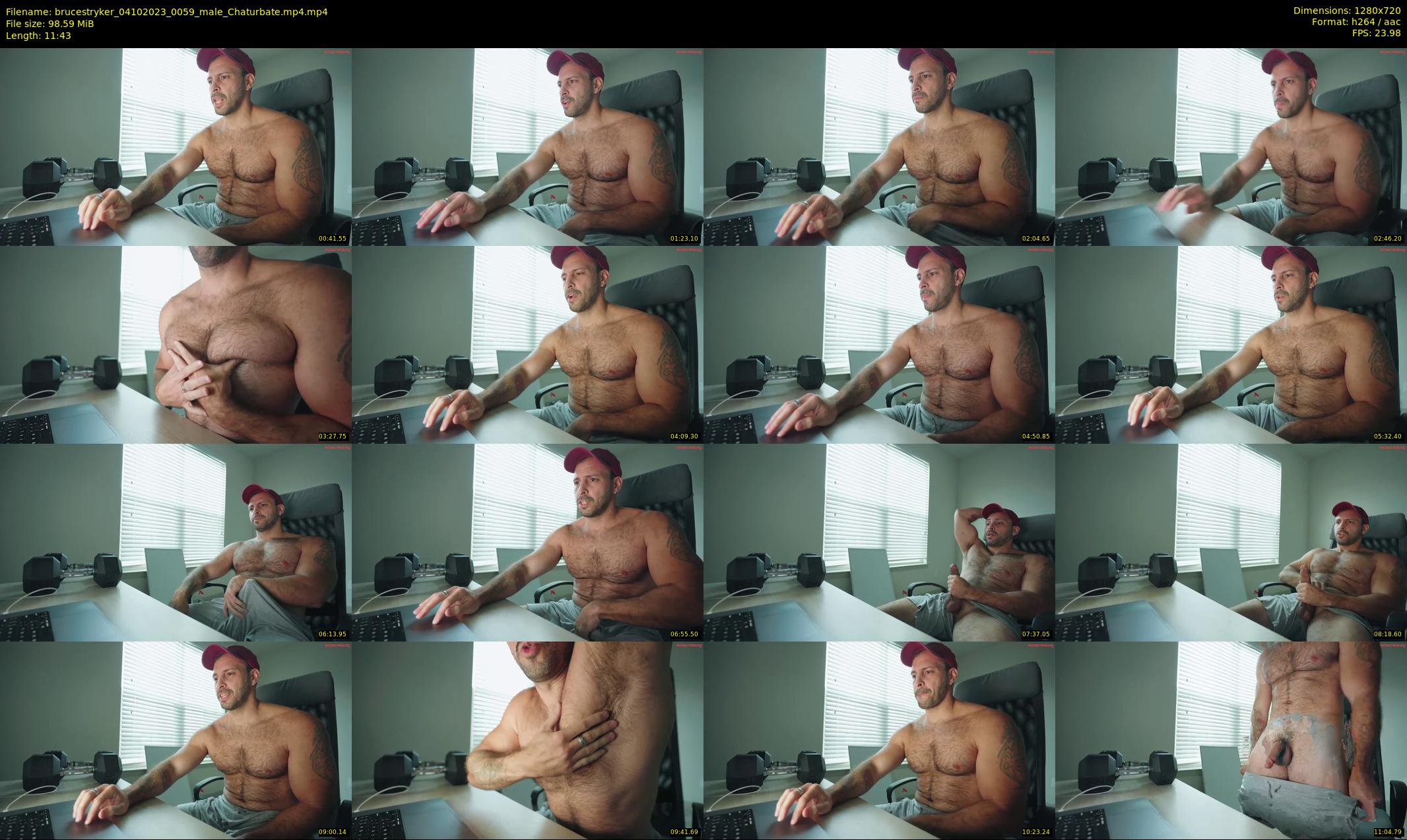 brucestryker — 12 minute Chaturbate male cam show recording, 720p, Oct 4, 2023