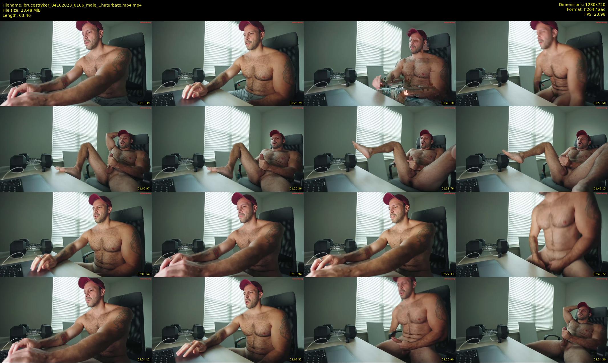 brucestryker — 4 minute Chaturbate male cam show recording, 720p, Oct 4, 2023