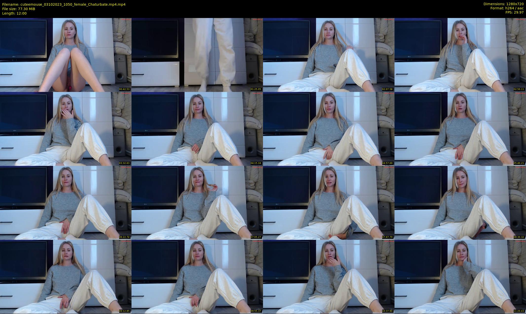 cuteemouse — 12 minute Chaturbate female cam show recording, 720p, Oct 3, 2023