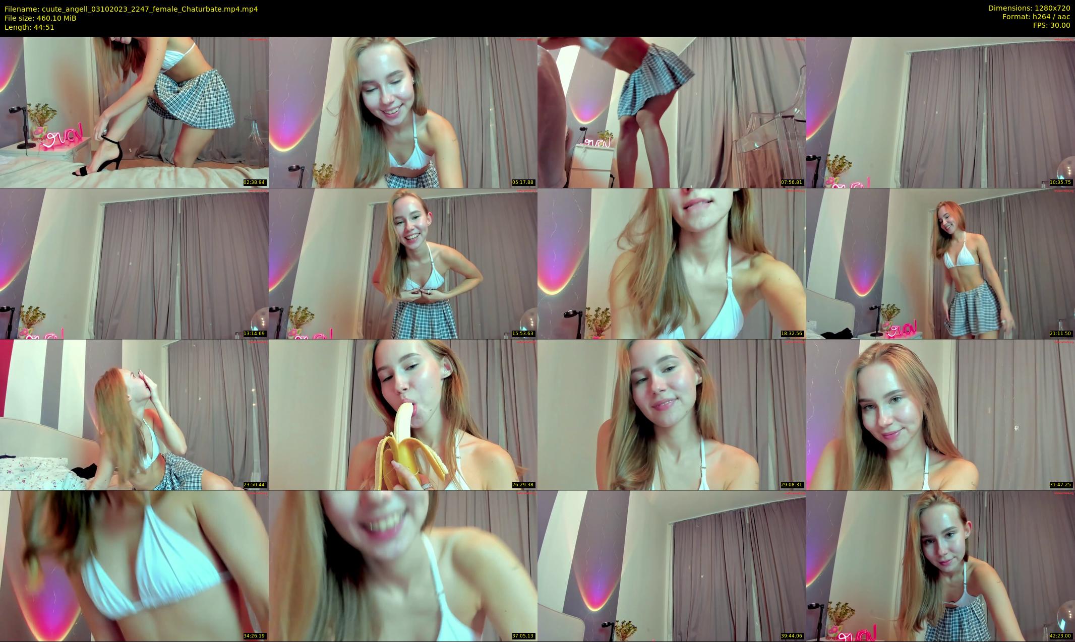 cuute_angell — 45 minute Chaturbate female cam show recording, 720p, Oct 3, 2023