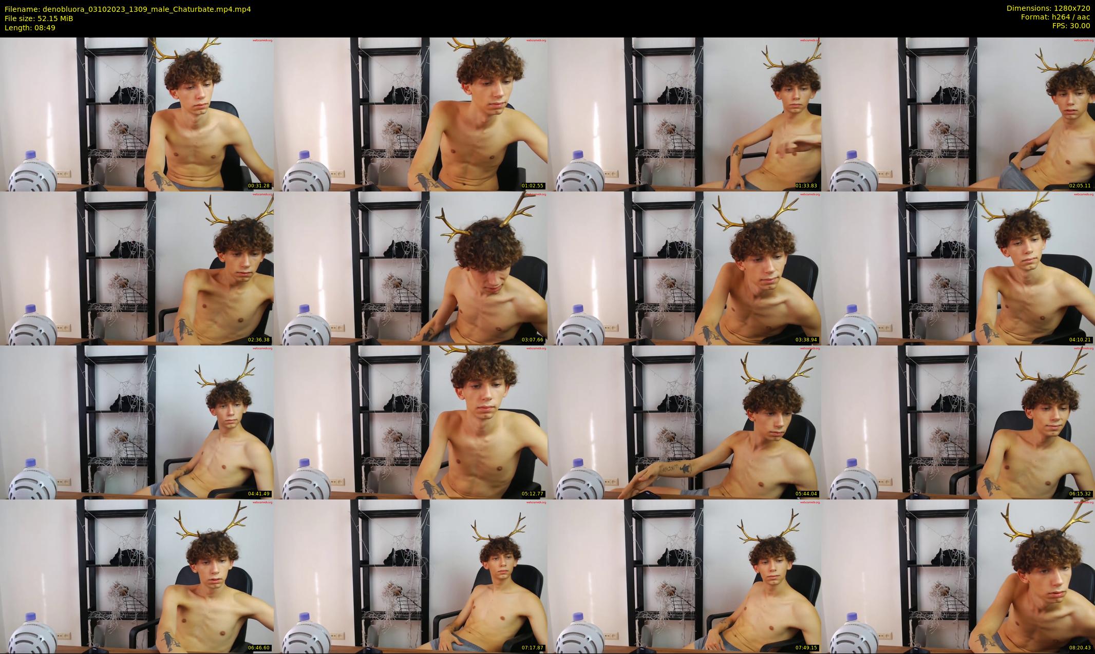 denobluora — 9 minute Chaturbate male cam show recording, 720p, Oct 3, 2023