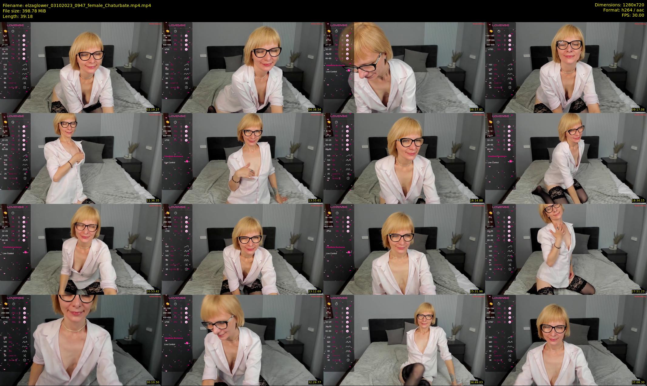 elzaglower — 40 minute Chaturbate female cam show recording, 720p, Oct 3, 2023