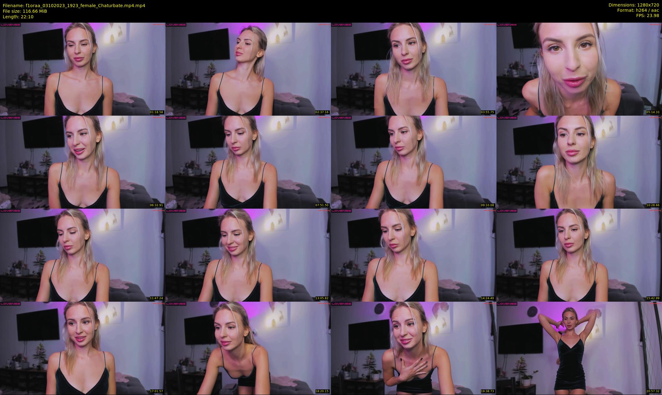 f1oraa — 23 minute Chaturbate female cam show recording, 720p, Oct 3, 2023