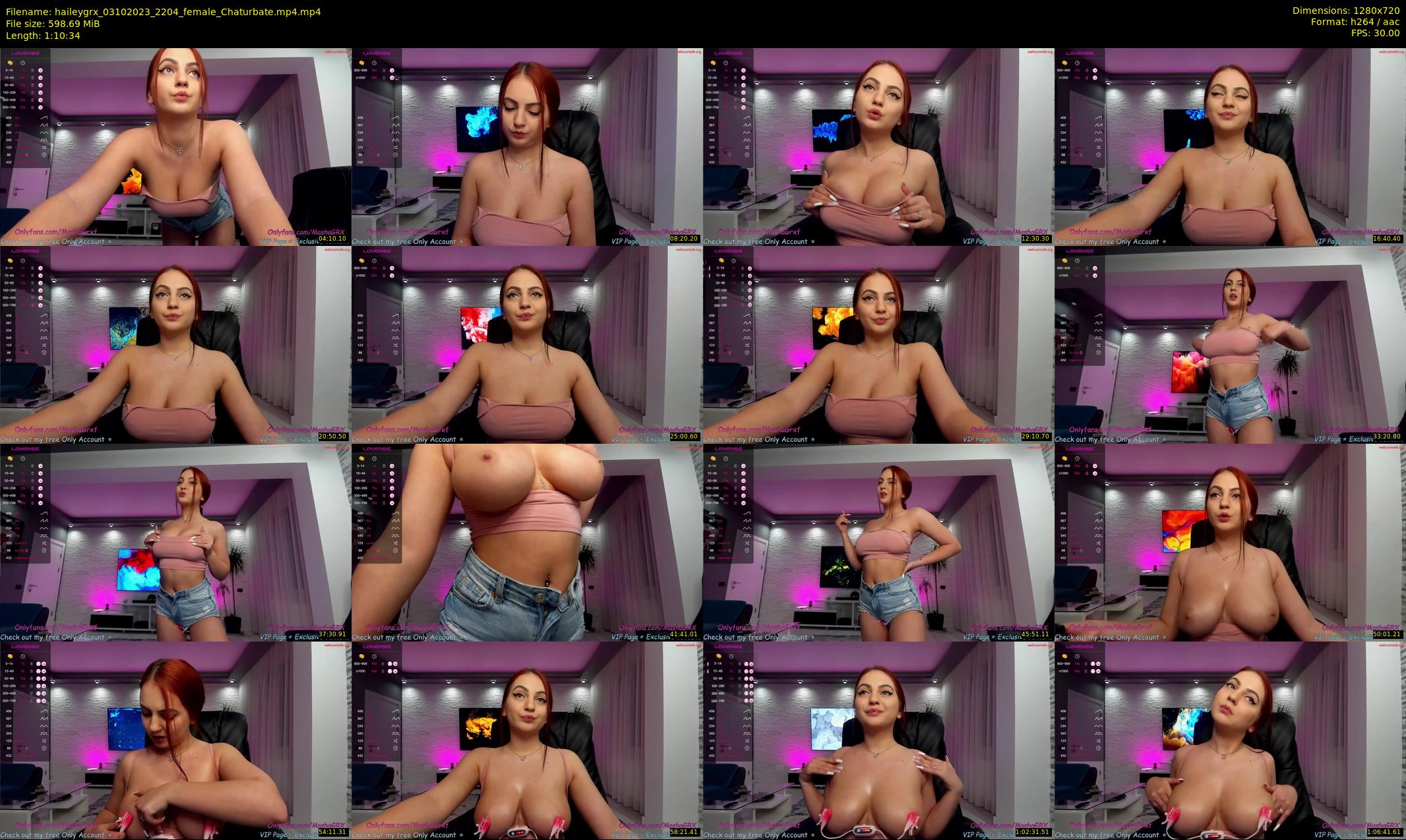 haileygrx — 71 minute Chaturbate female cam show recording, 720p, Oct 3, 2023
