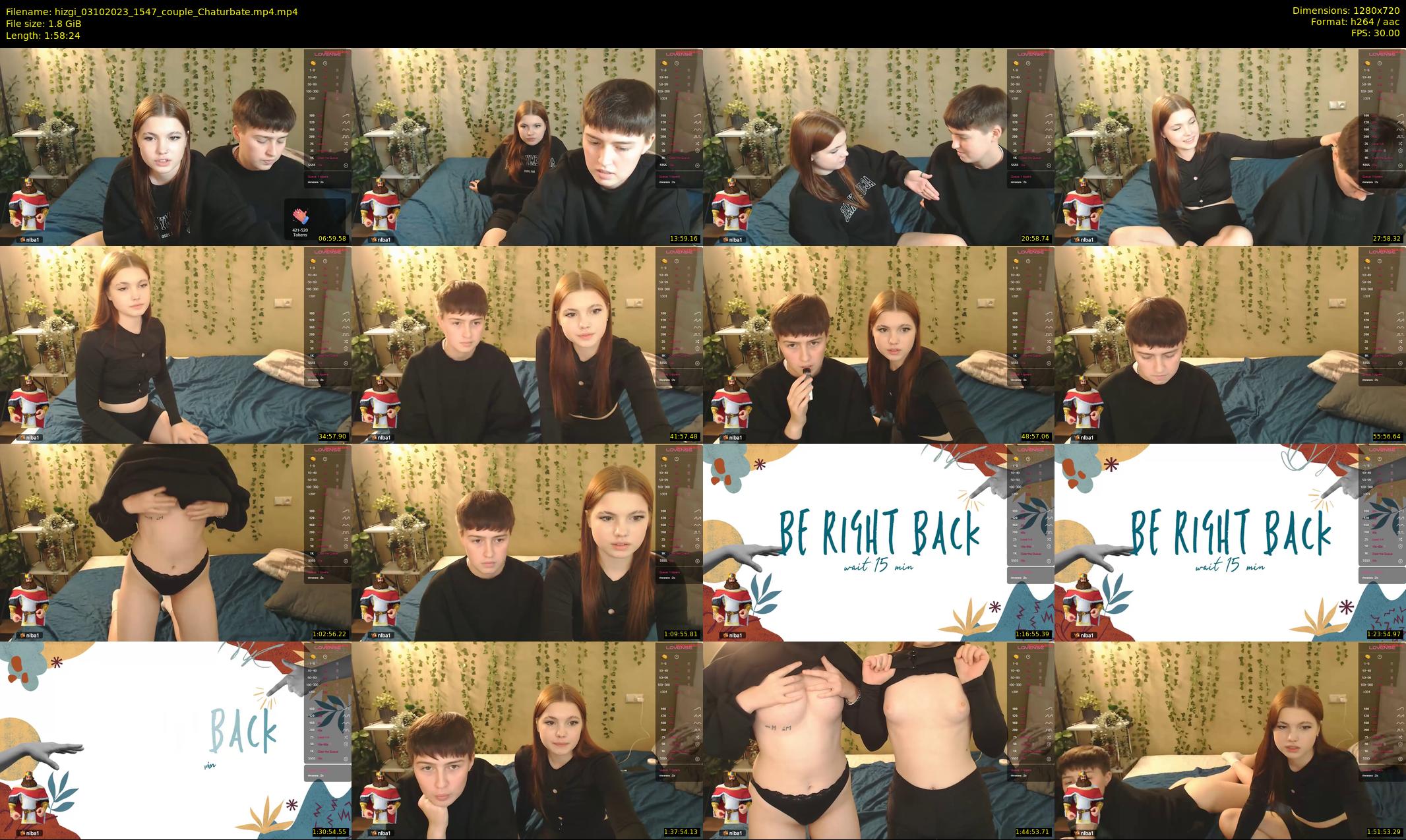 hizgi — 119 minute Chaturbate couple cam show recording, 720p, Oct 3, 2023