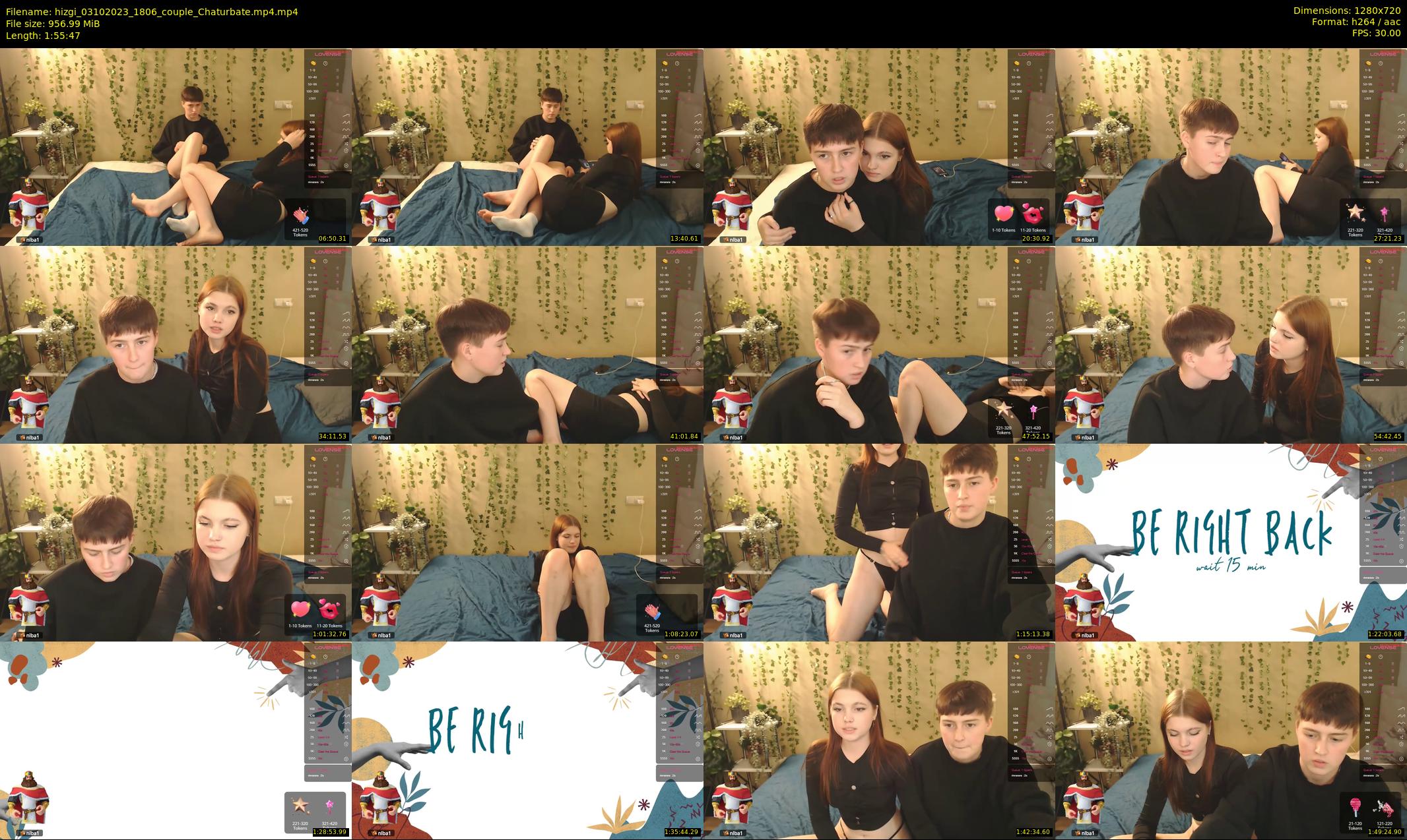 hizgi — 116 minute Chaturbate couple cam show recording, 720p, Oct 3, 2023