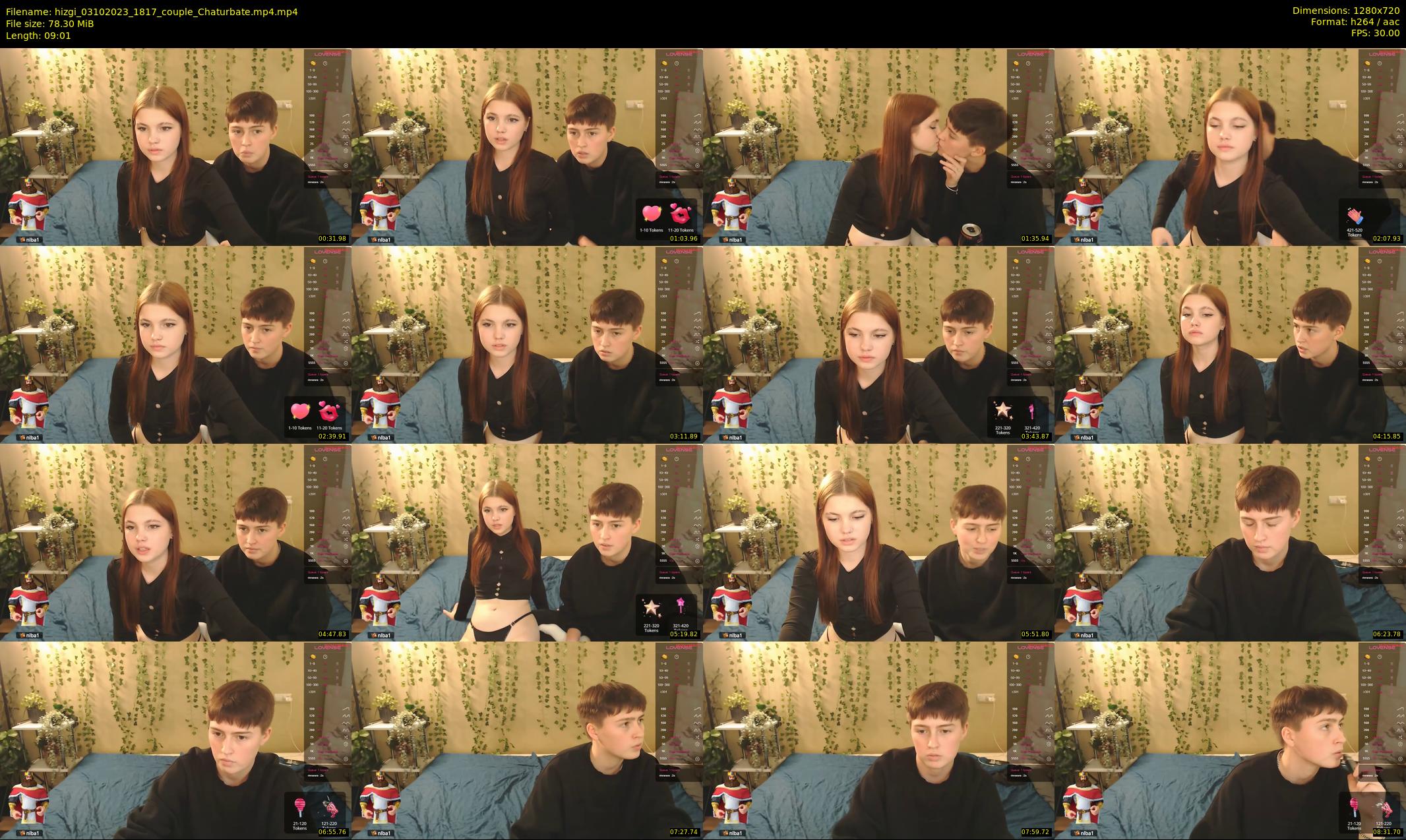 hizgi — 10 minute Chaturbate couple cam show recording, 720p, Oct 3, 2023