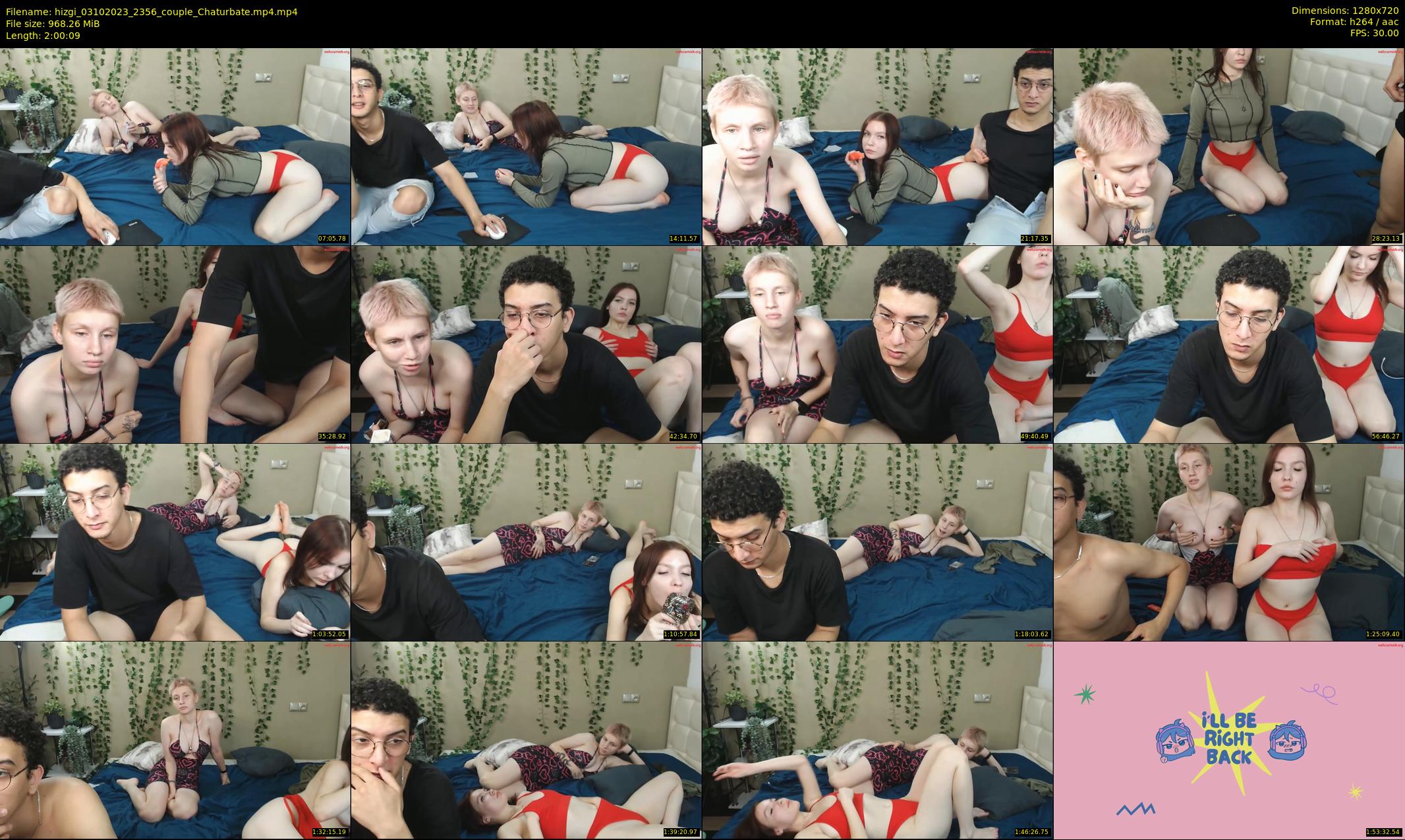 hizgi — 121 minute Chaturbate couple cam show recording, 720p, Oct 3, 2023