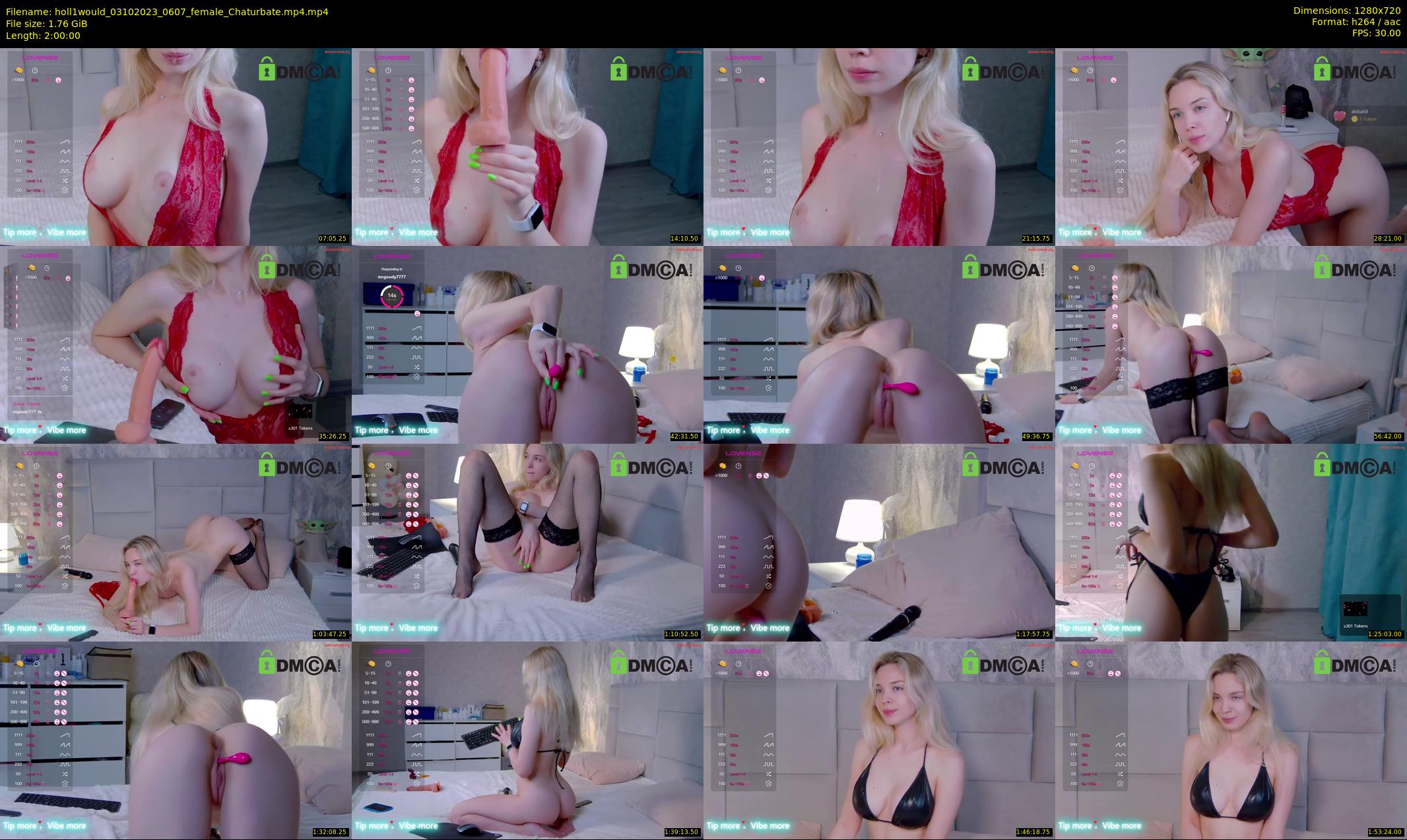 holl1would — 120 minute Chaturbate female cam show recording, 720p, Oct 3, 2023