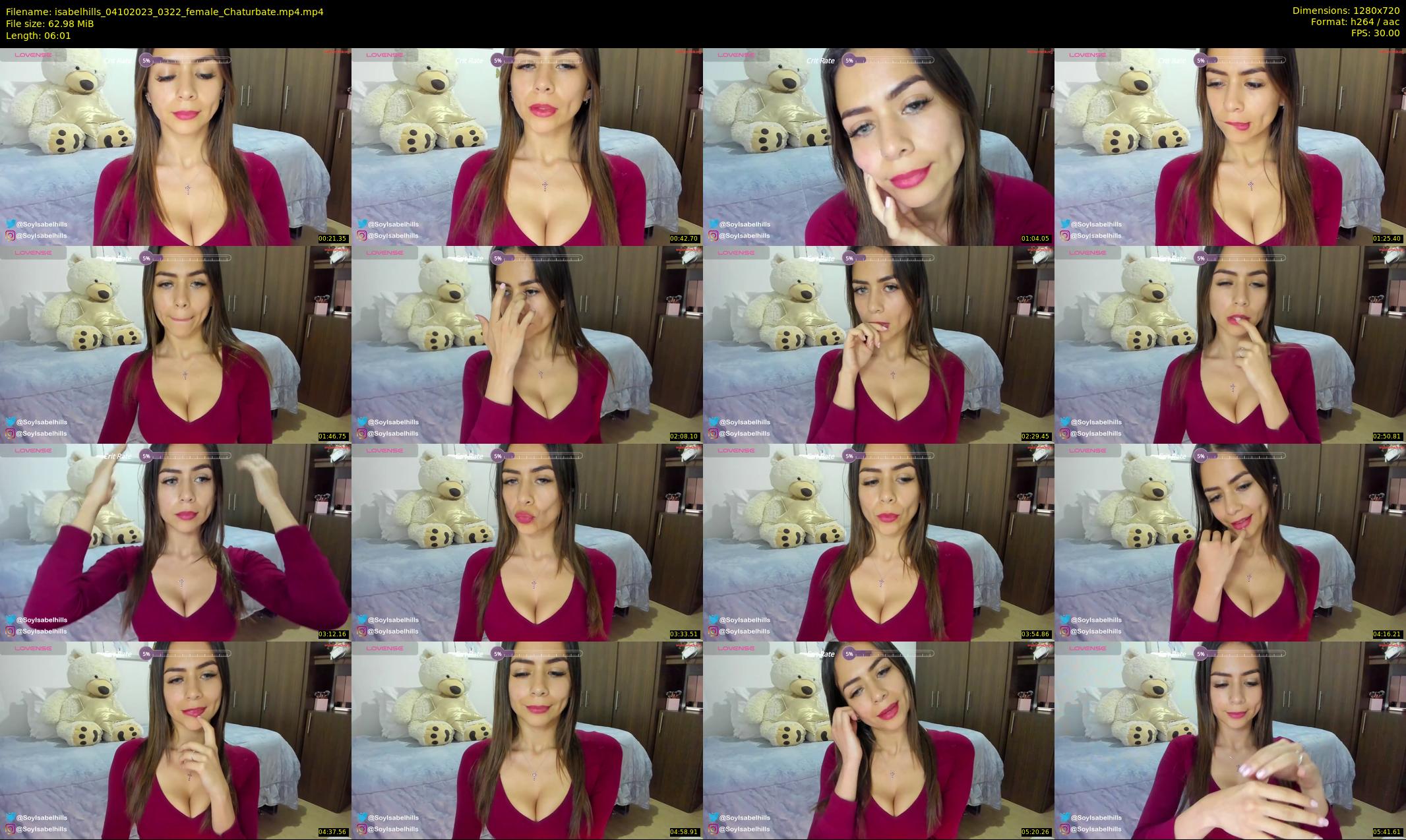 isabelhills — 7 minute Chaturbate female cam show recording, 720p, Oct 4, 2023