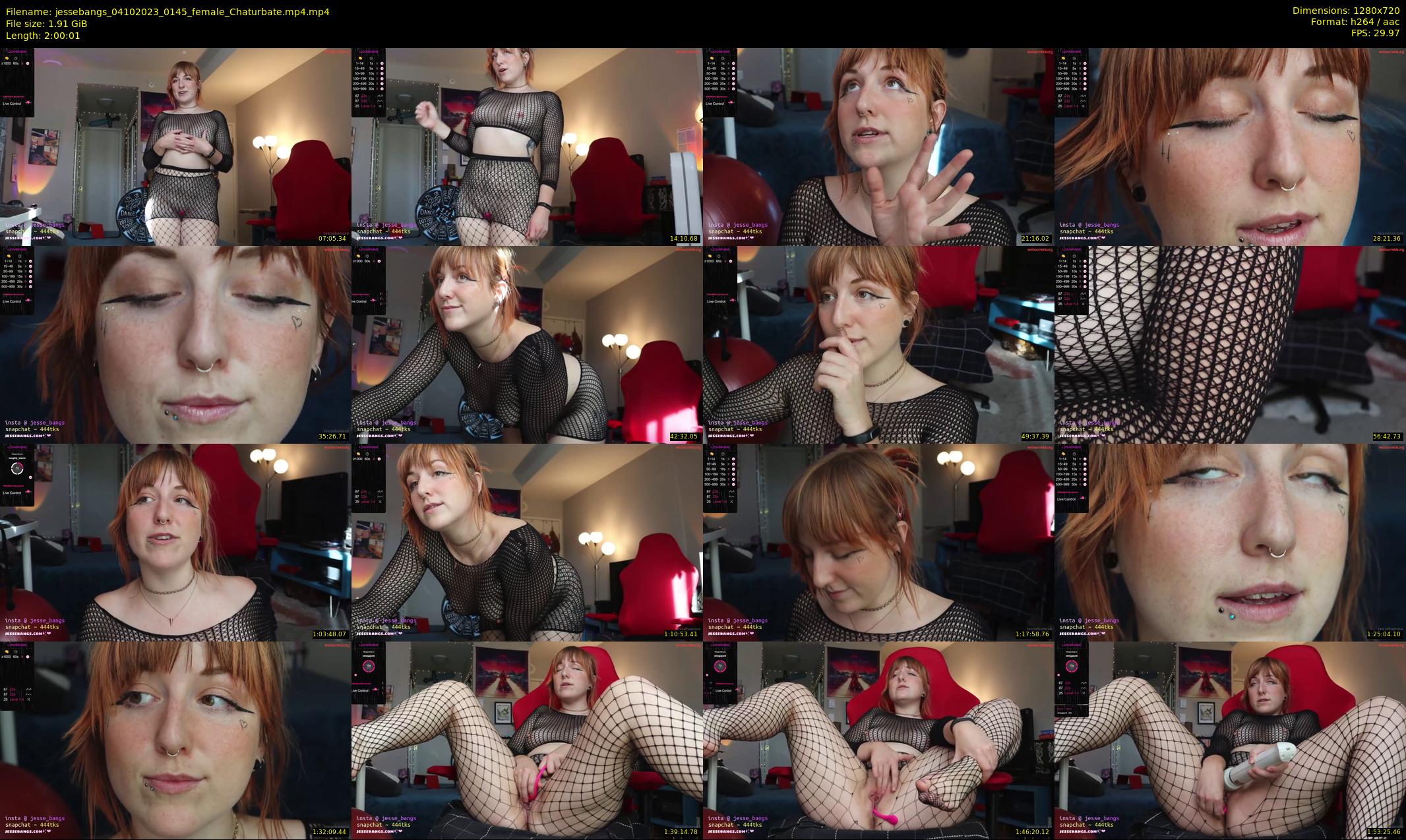 jessebangs — 121 minute Chaturbate female cam show recording, 720p, Oct 4, 2023
