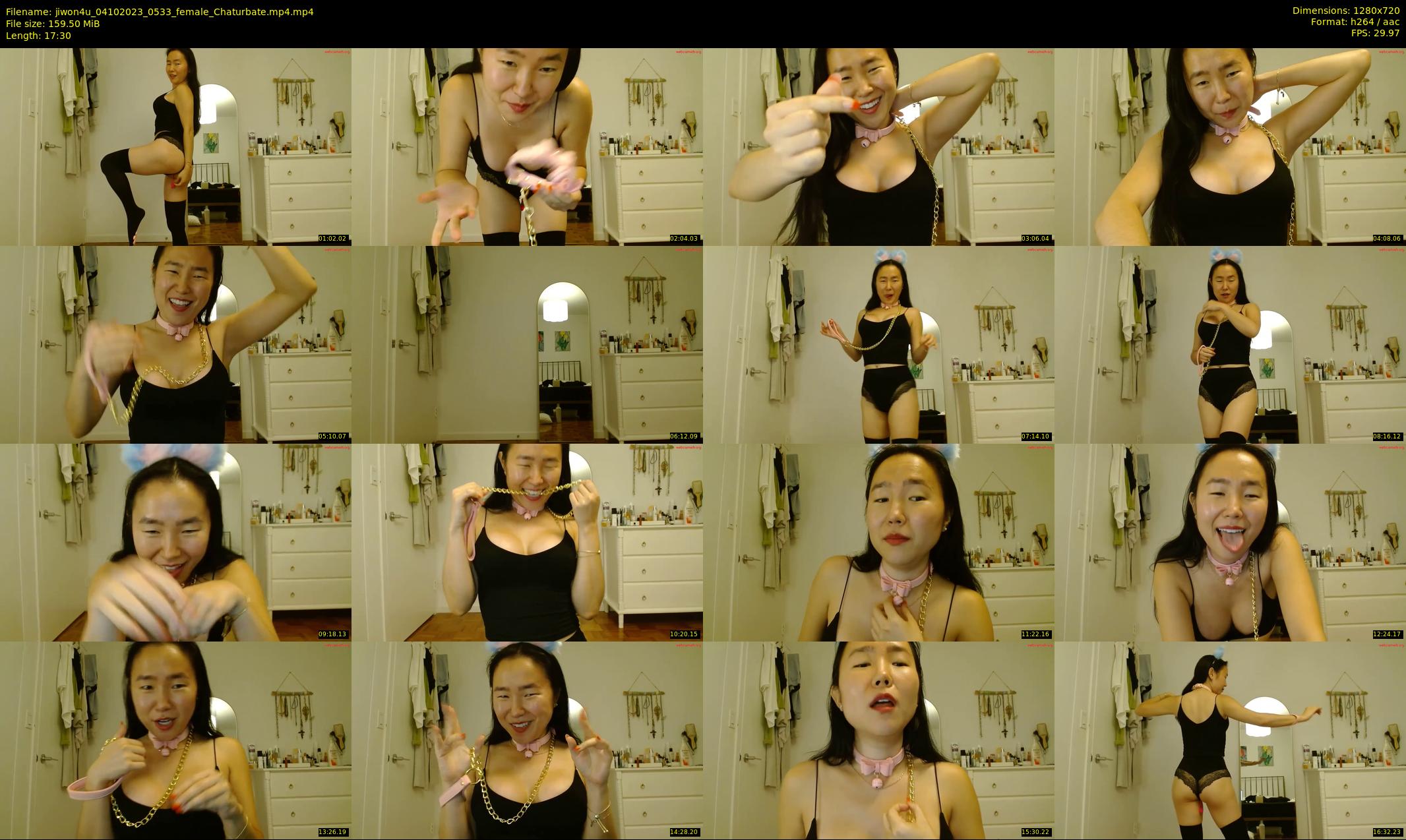 jiwon4u — 18 minute Chaturbate female cam show recording, 720p, Oct 4, 2023