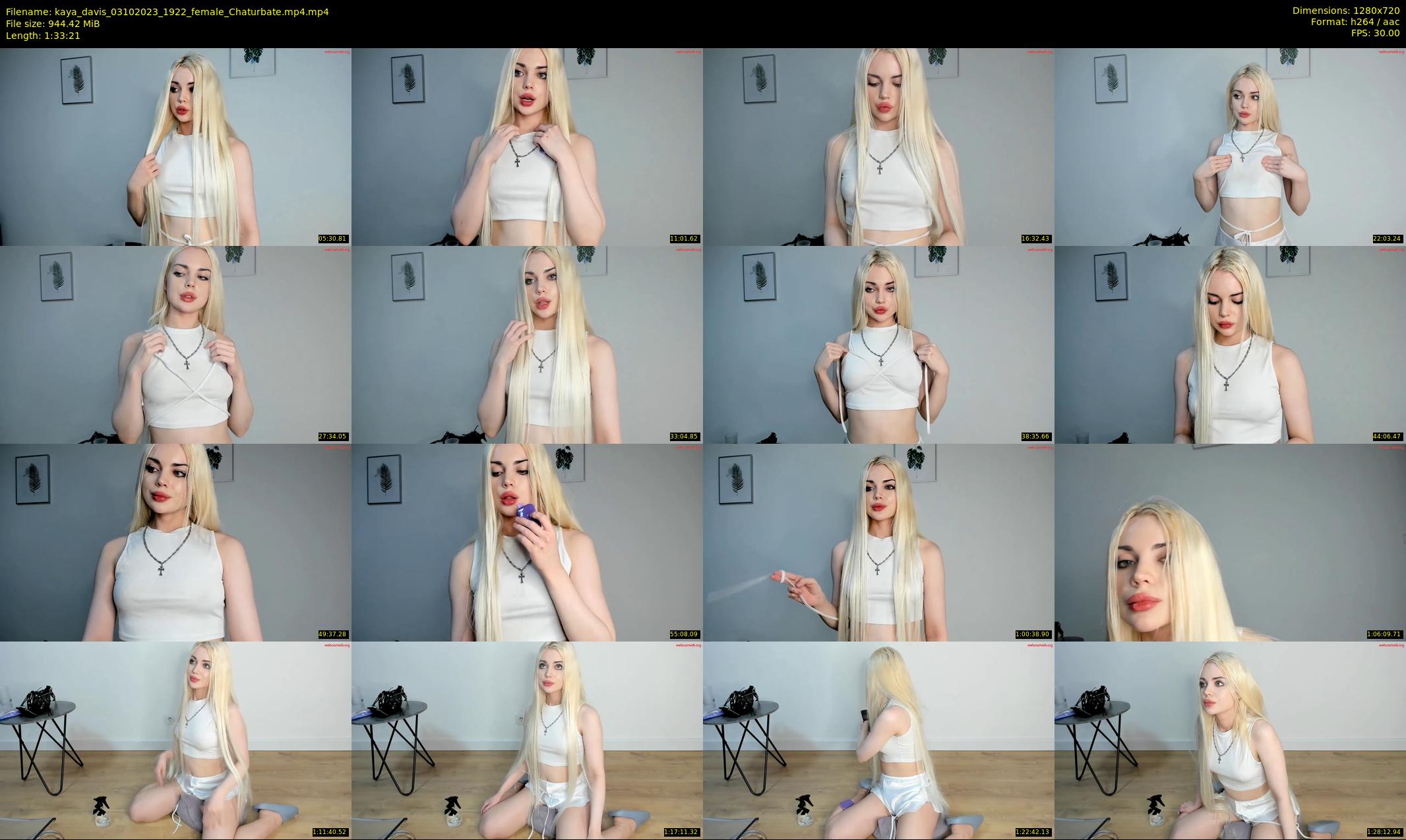 kaya_davis — 94 minute Chaturbate female cam show recording, 720p, Oct 3, 2023