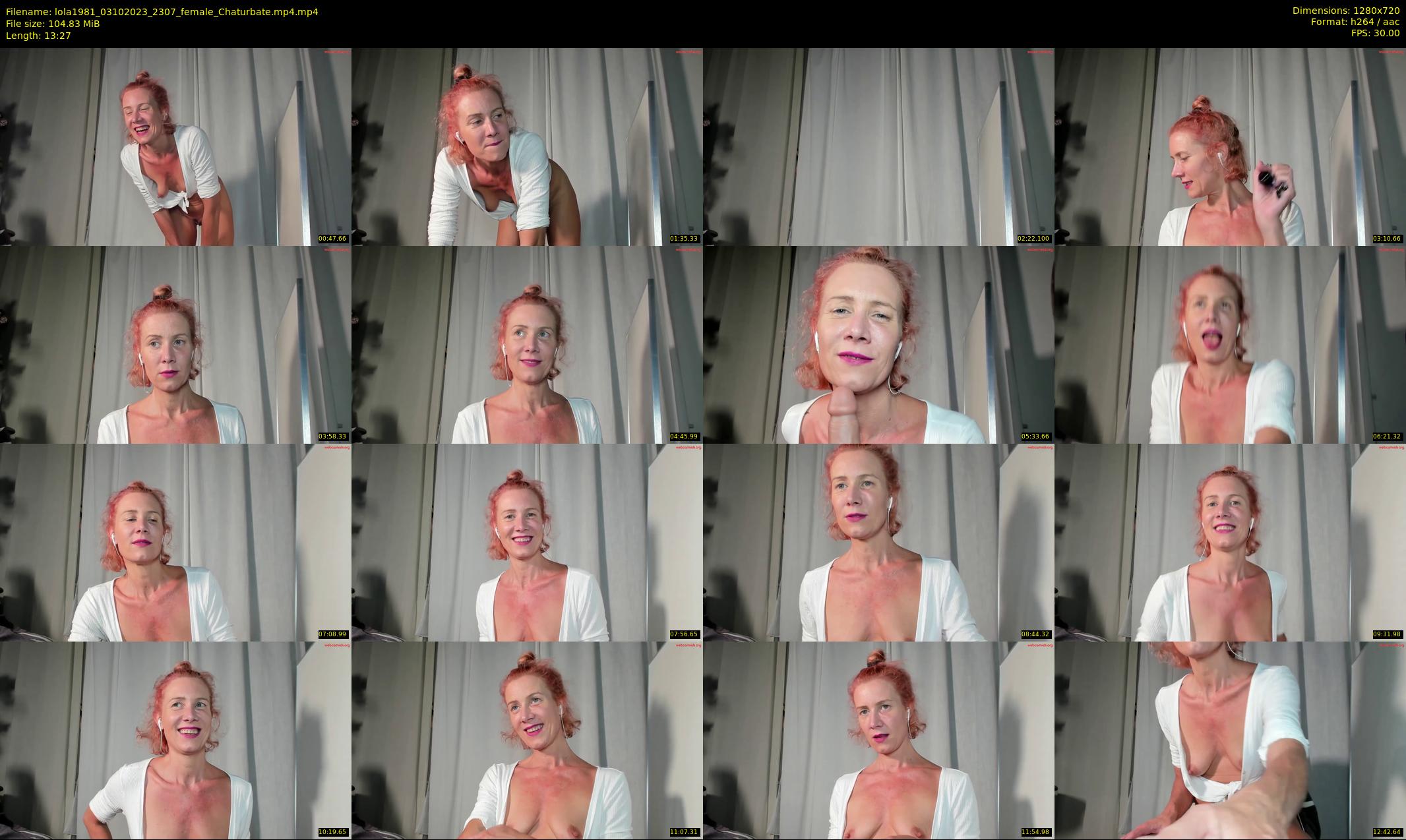 lola1981 — 14 minute Chaturbate female cam show recording, 720p, Oct 3, 2023