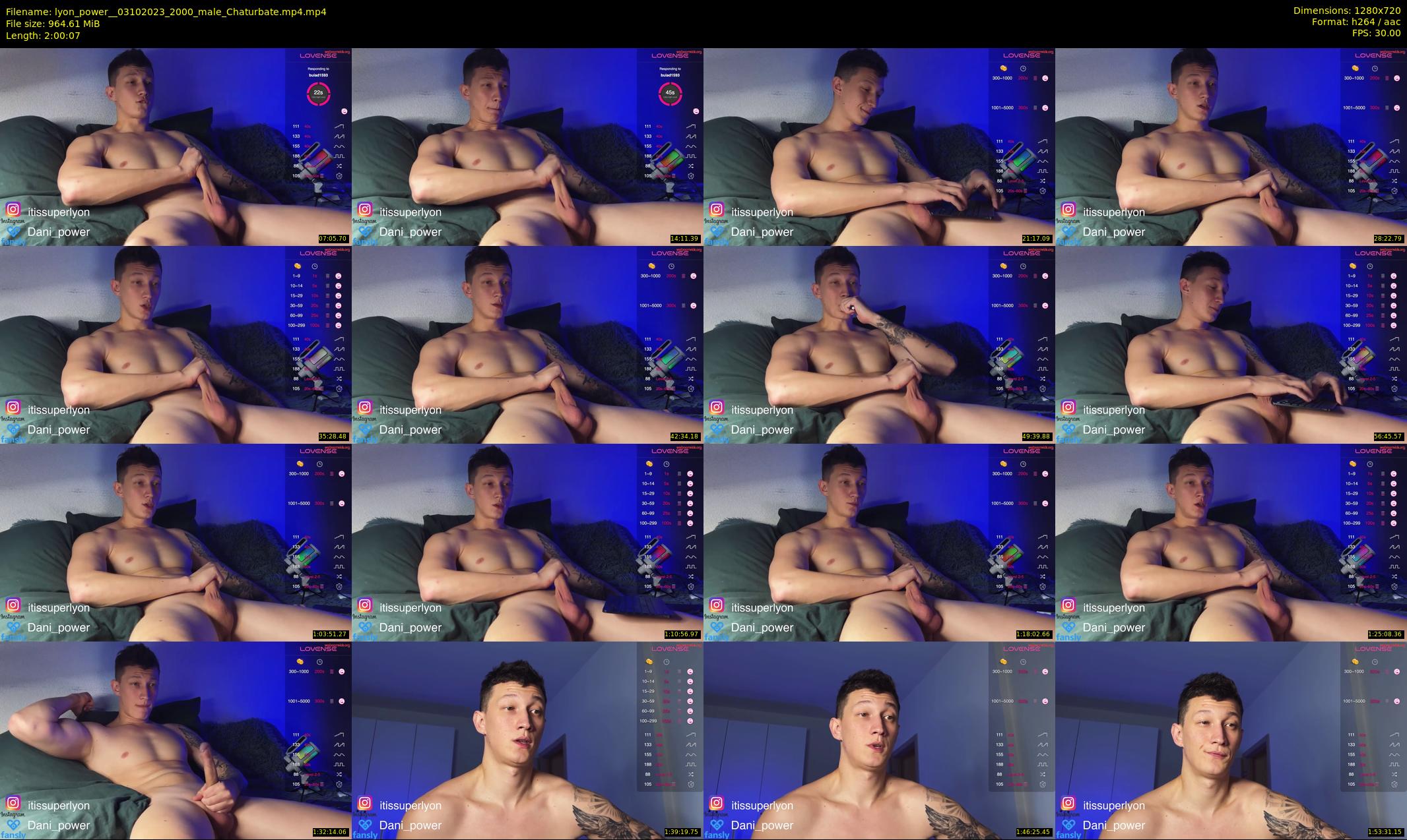 lyon_power_ — 121 minute Chaturbate male cam show recording, 720p, Oct 3, 2023