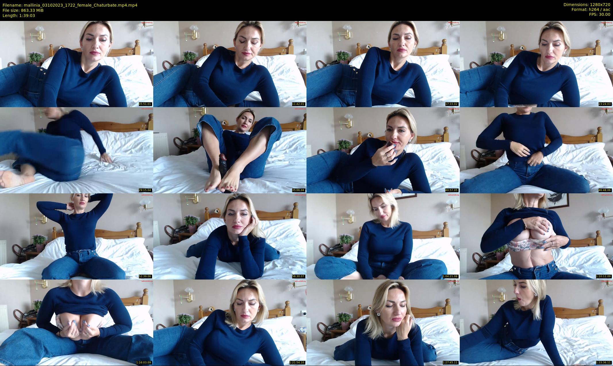 mallinia — 100 minute Chaturbate female cam show recording, 720p, Oct 3, 2023