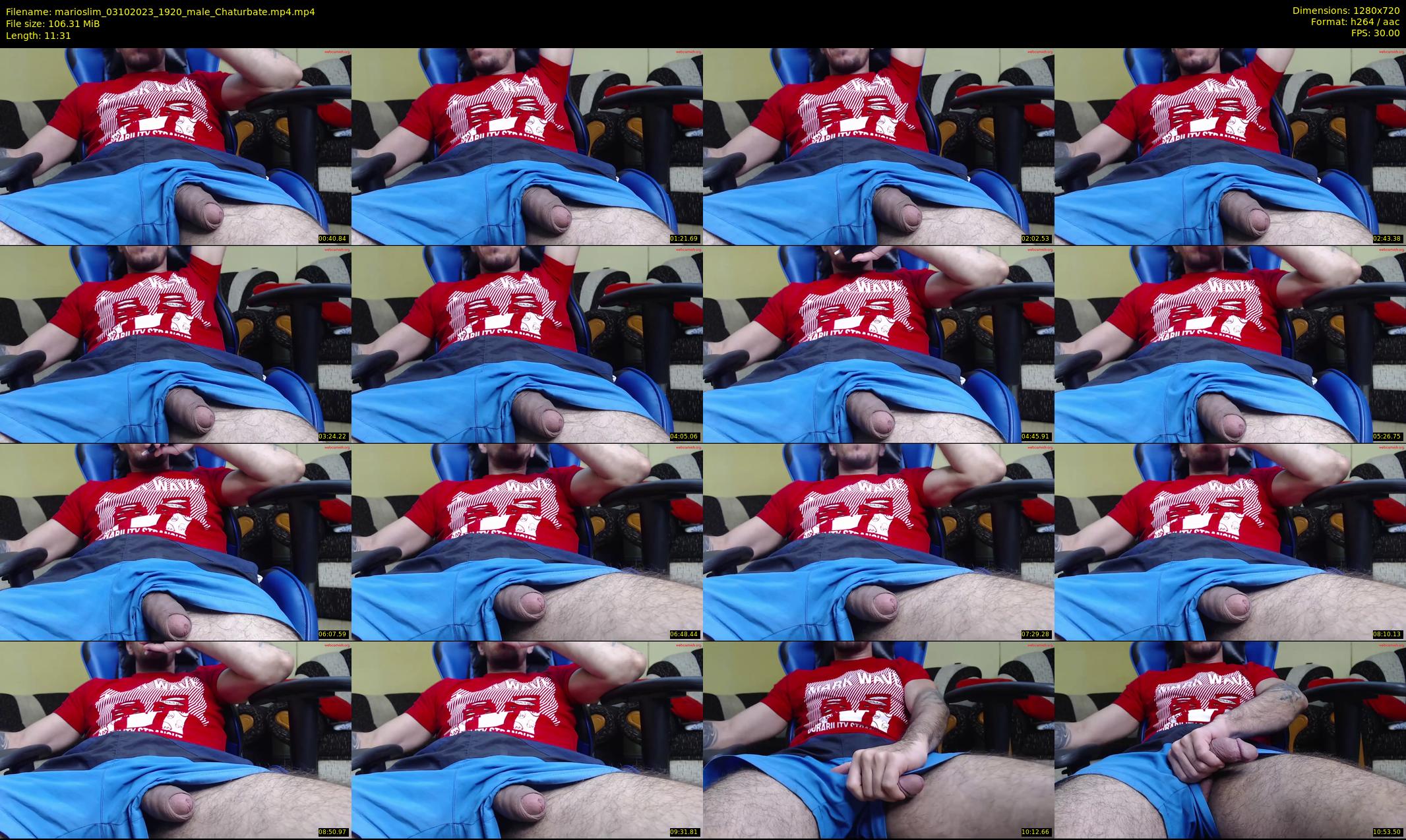 marioslim — 12 minute Chaturbate male cam show recording, 720p, Oct 3, 2023