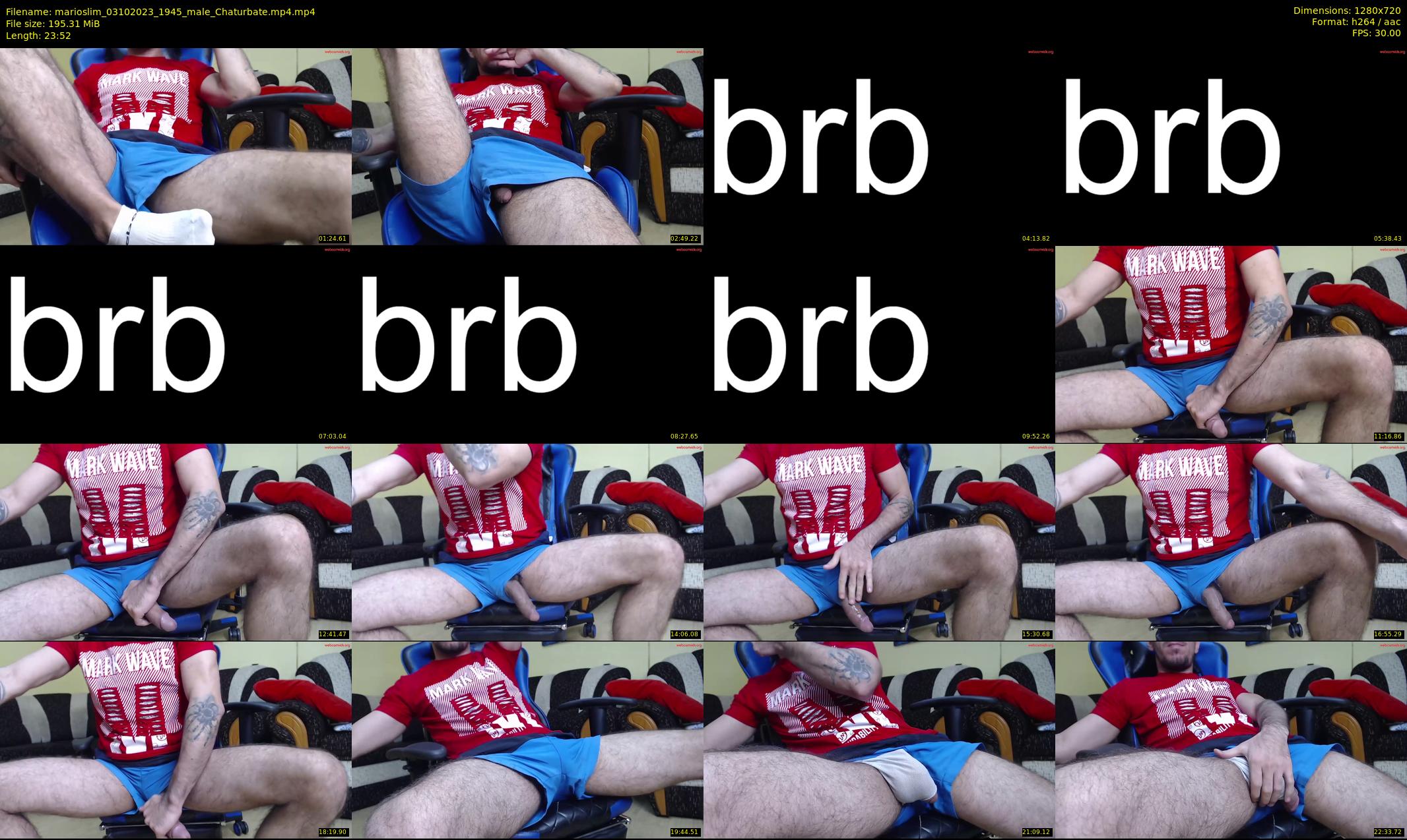 marioslim — 24 minute Chaturbate male cam show recording, 720p, Oct 3, 2023