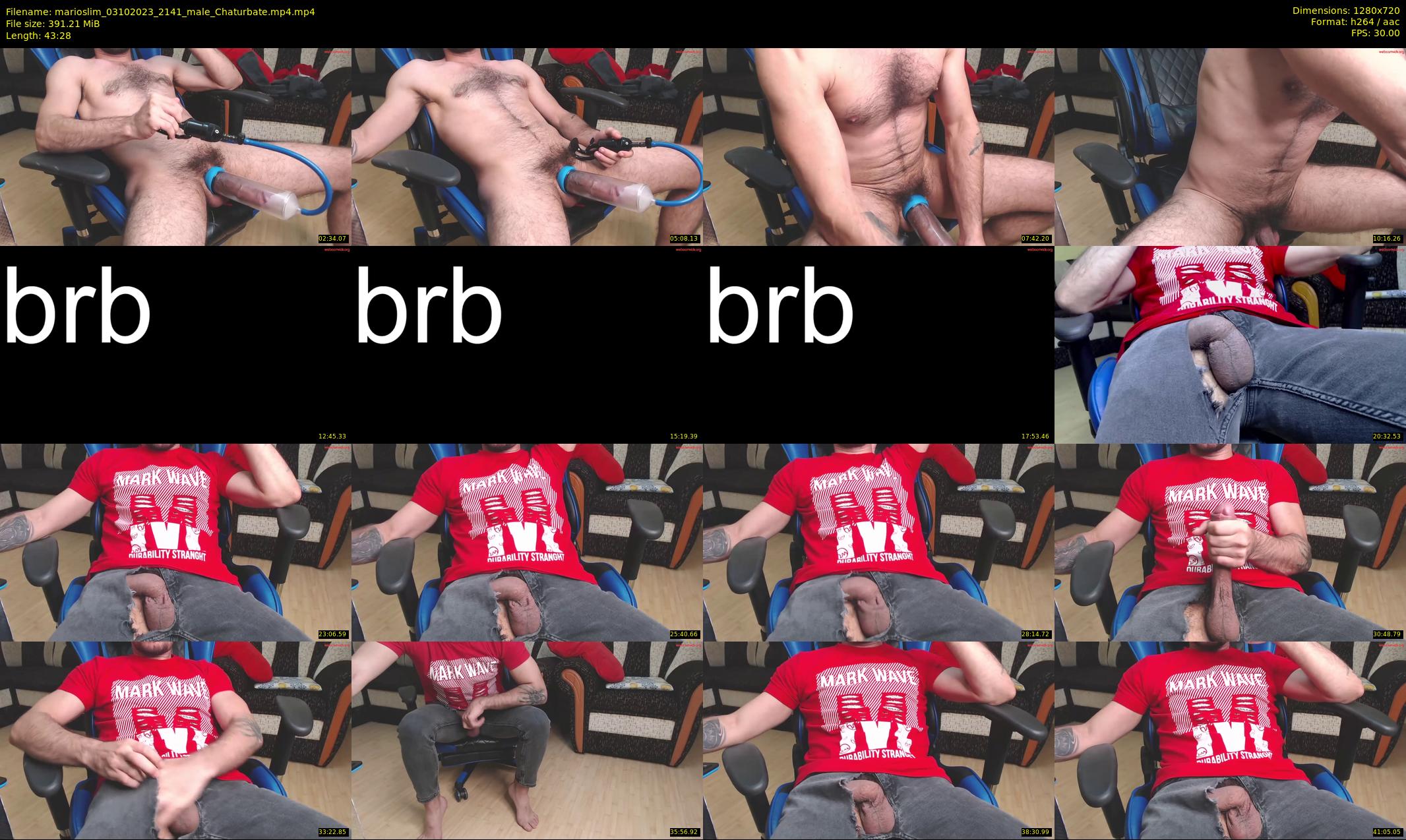 marioslim — 44 minute Chaturbate male cam show recording, 720p, Oct 3, 2023