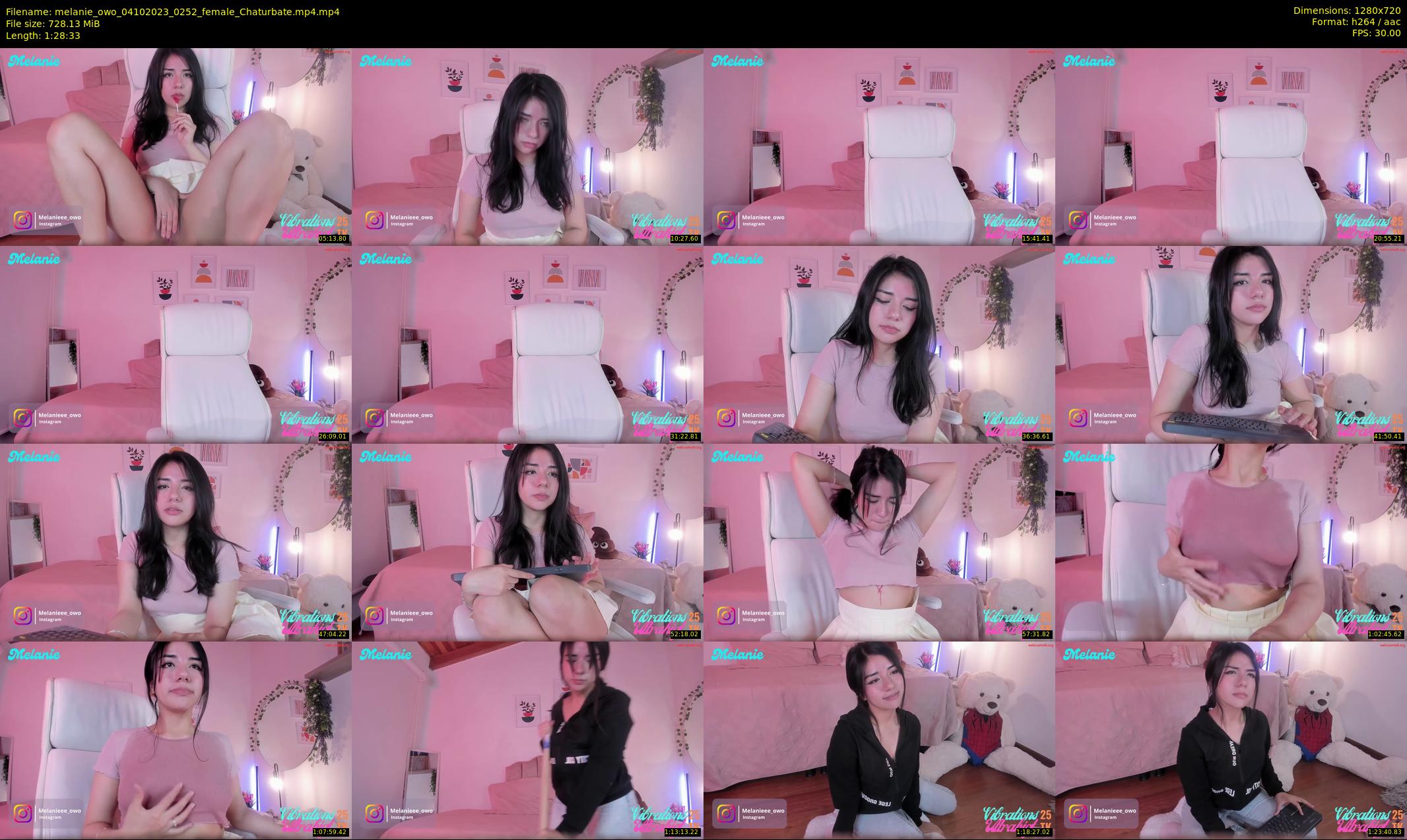 melanie_owo — 89 minute Chaturbate female cam show recording, 720p, Oct 4, 2023