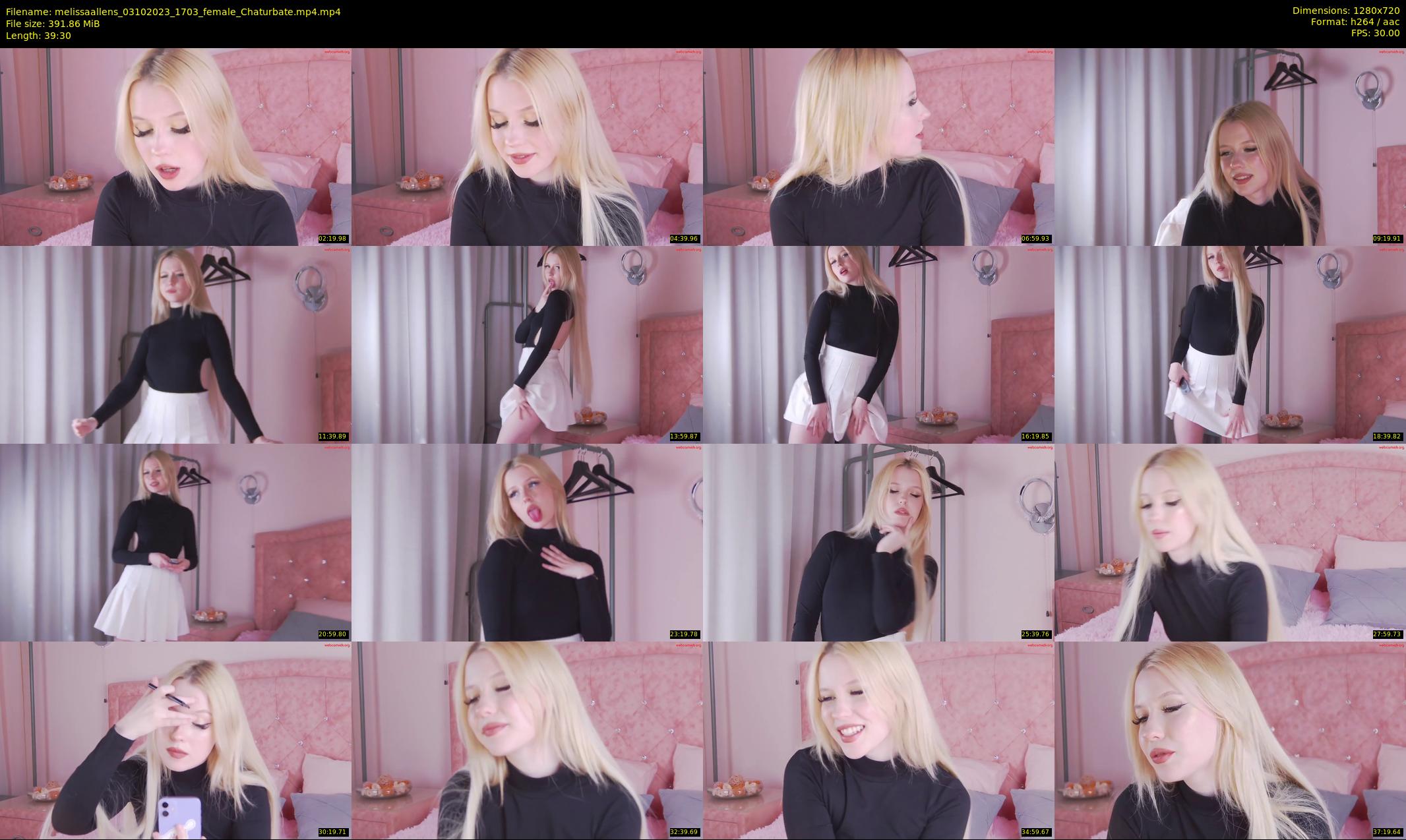melissaallens — 40 minute Chaturbate female cam show recording, 720p, Oct 3, 2023