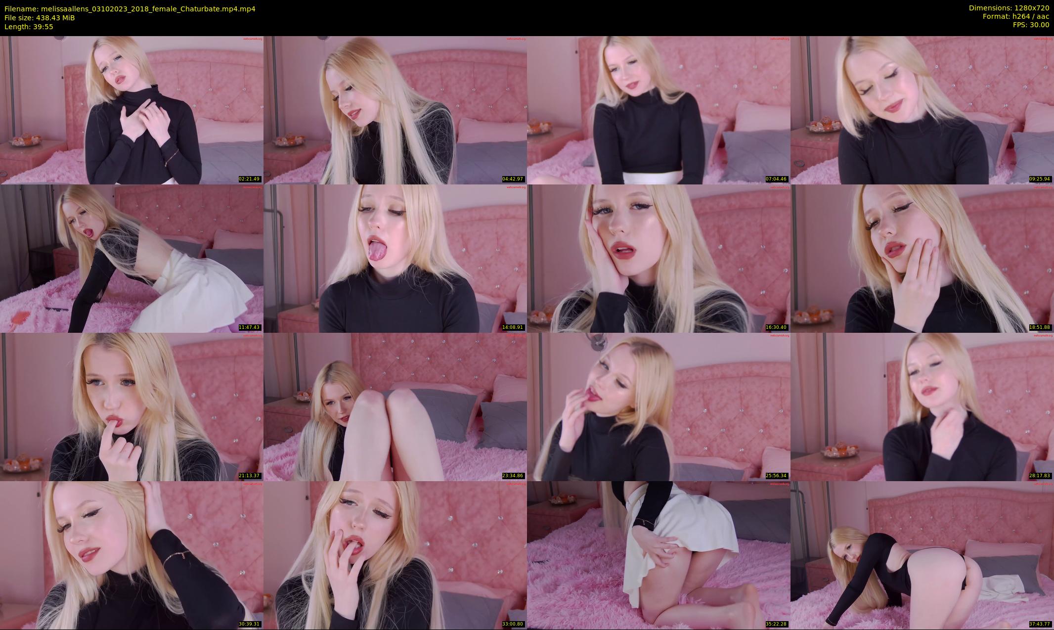 melissaallens — 40 minute Chaturbate female cam show recording, 720p, Oct 3, 2023