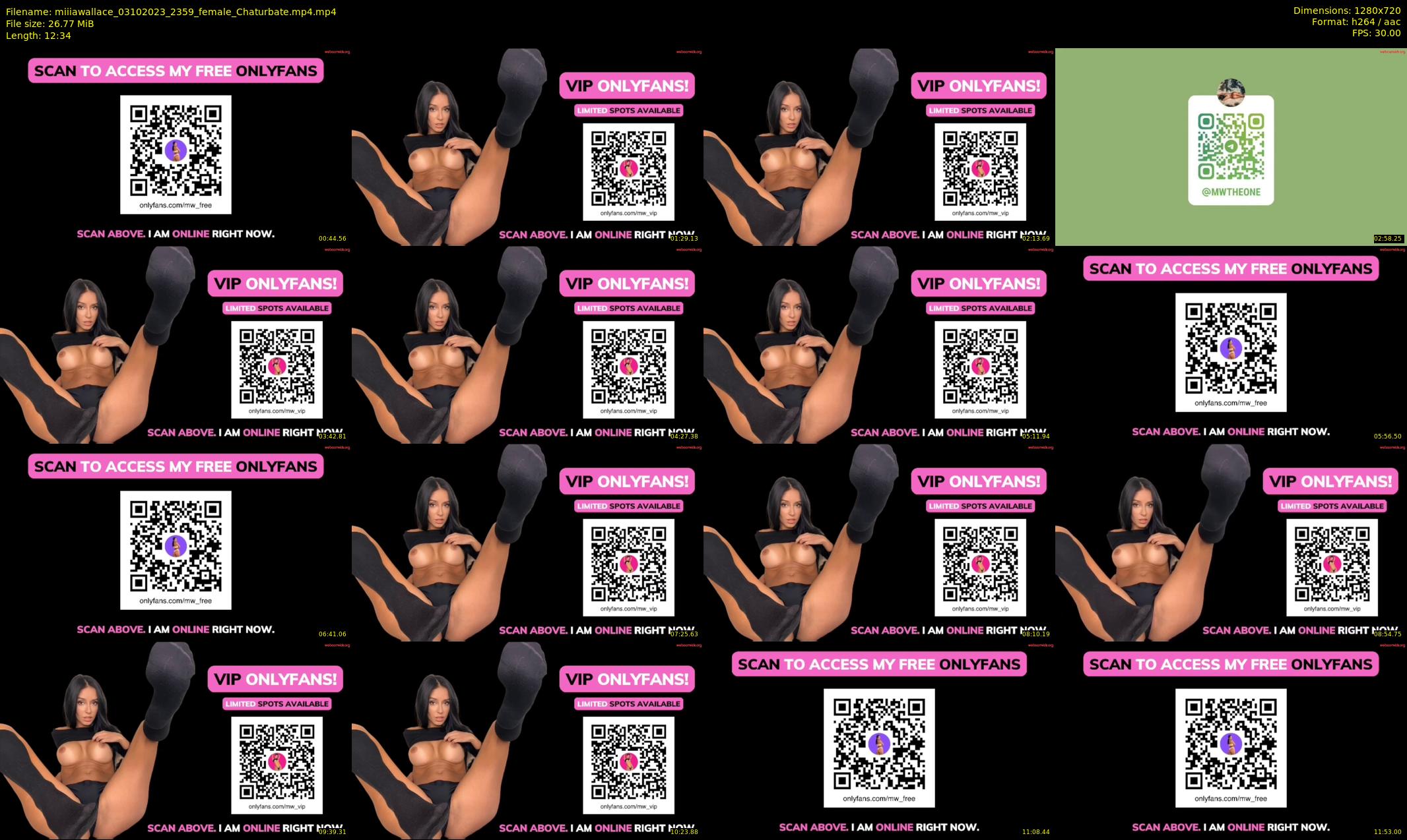 miiiawallace — 13 minute Chaturbate female cam show recording, 720p, Oct 3, 2023