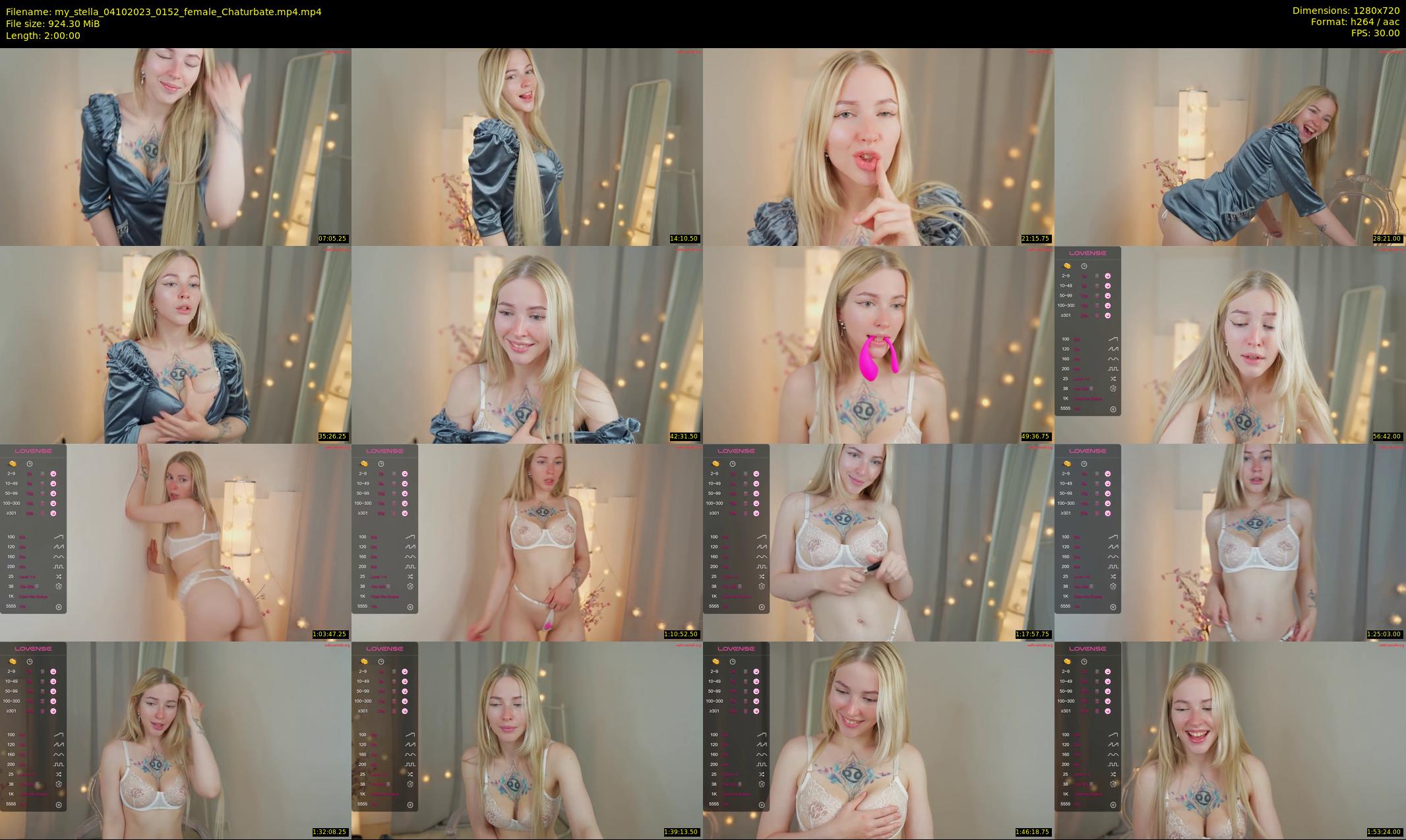 my_stella — 120 minute Chaturbate female cam show recording, 720p, Oct 4, 2023