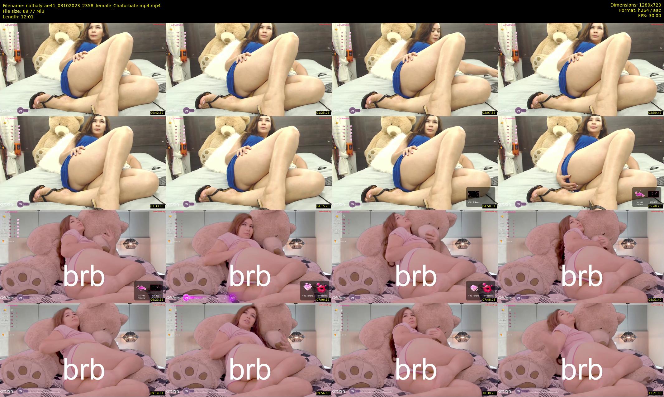 nathalyrae41 — 13 minute Chaturbate female cam show recording, 720p, Oct 3, 2023