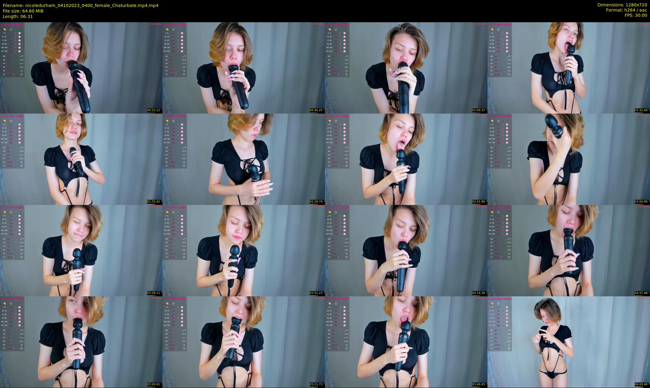 nicoledurham — 7 minute Chaturbate female cam show recording, 720p, Oct 4, 2023