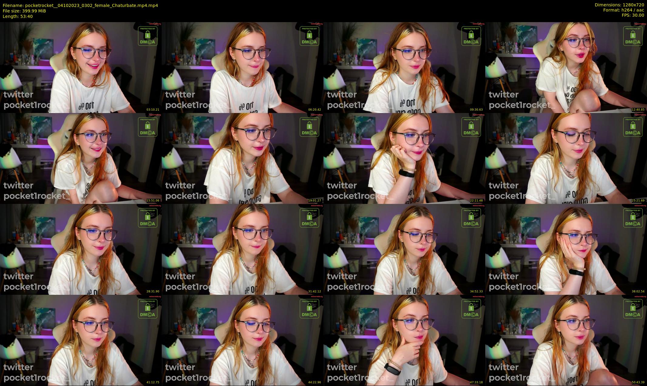 pocketrocket_ — 54 minute Chaturbate female cam show recording, 720p, Oct 4, 2023