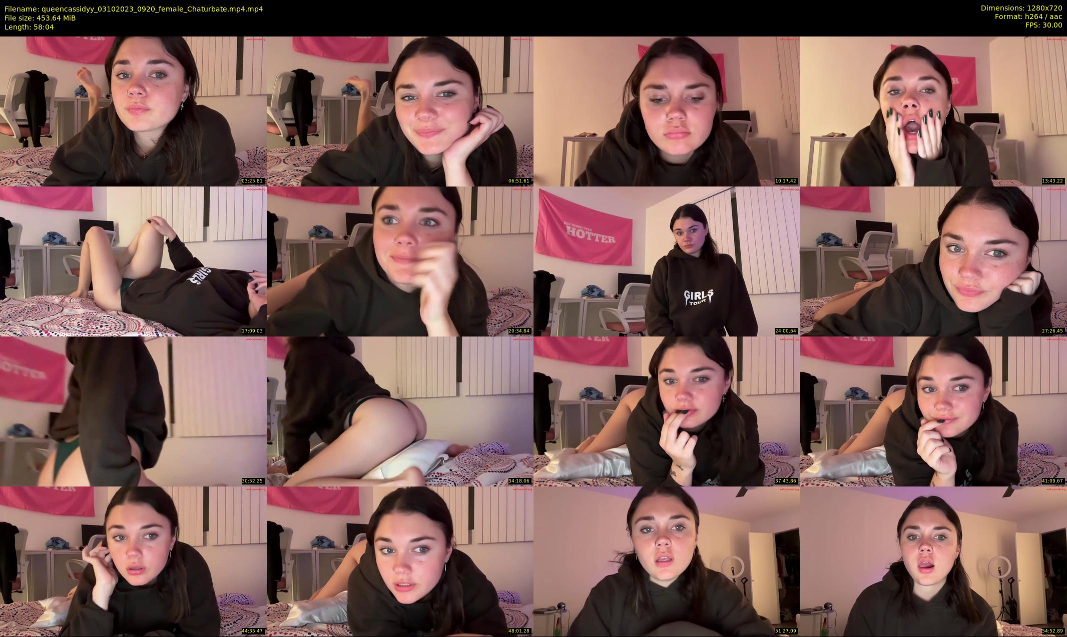 queencassidyy — 59 minute Chaturbate female cam show recording, 720p, Oct 3, 2023