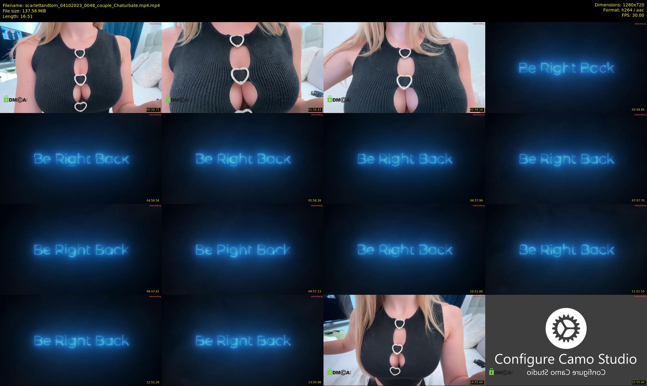 scarlettandtom — 17 minute Chaturbate couple cam show recording, 720p, Oct 4, 2023