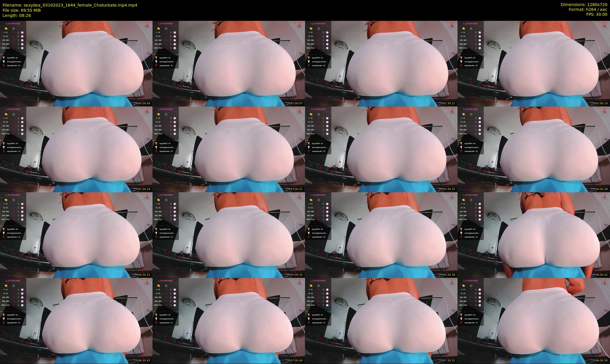 sexydea — 9 minute Chaturbate female cam show recording, 720p, Oct 3, 2023