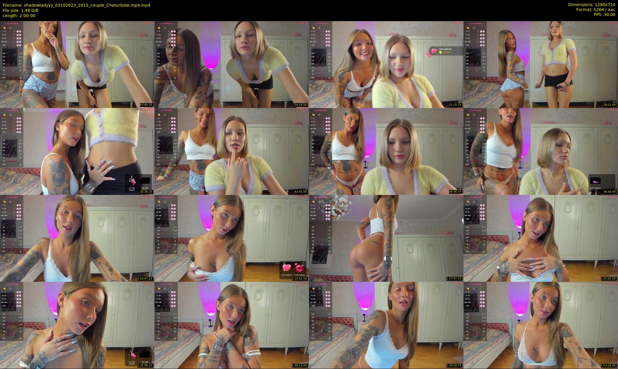 shadowladyyy — 120 minute Chaturbate couple cam show recording, 720p, Oct 3, 2023