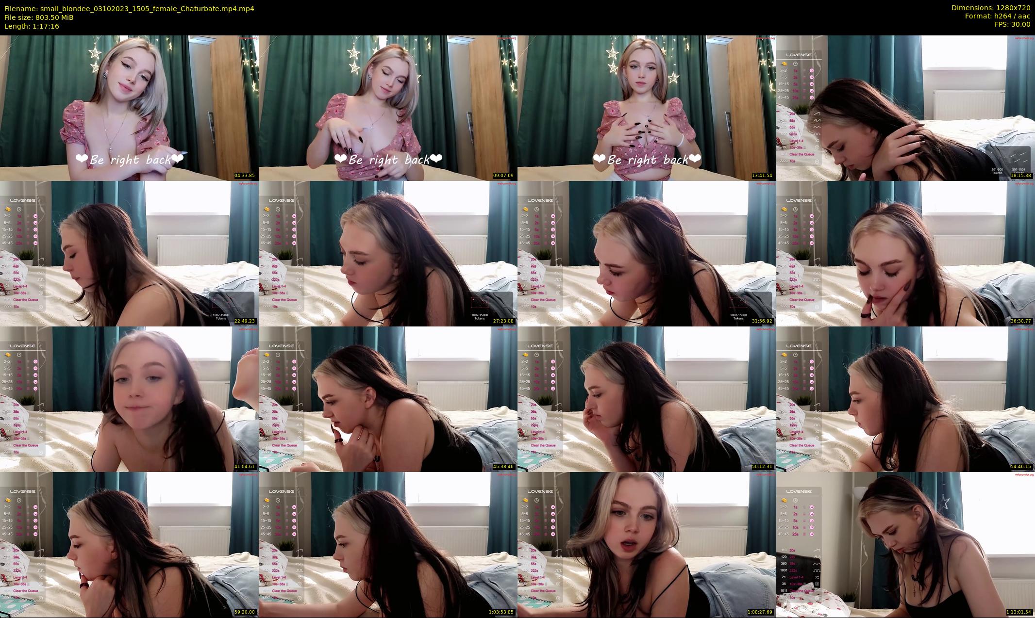 small_blondee — 78 minute Chaturbate female cam show recording, 720p, Oct 3, 2023